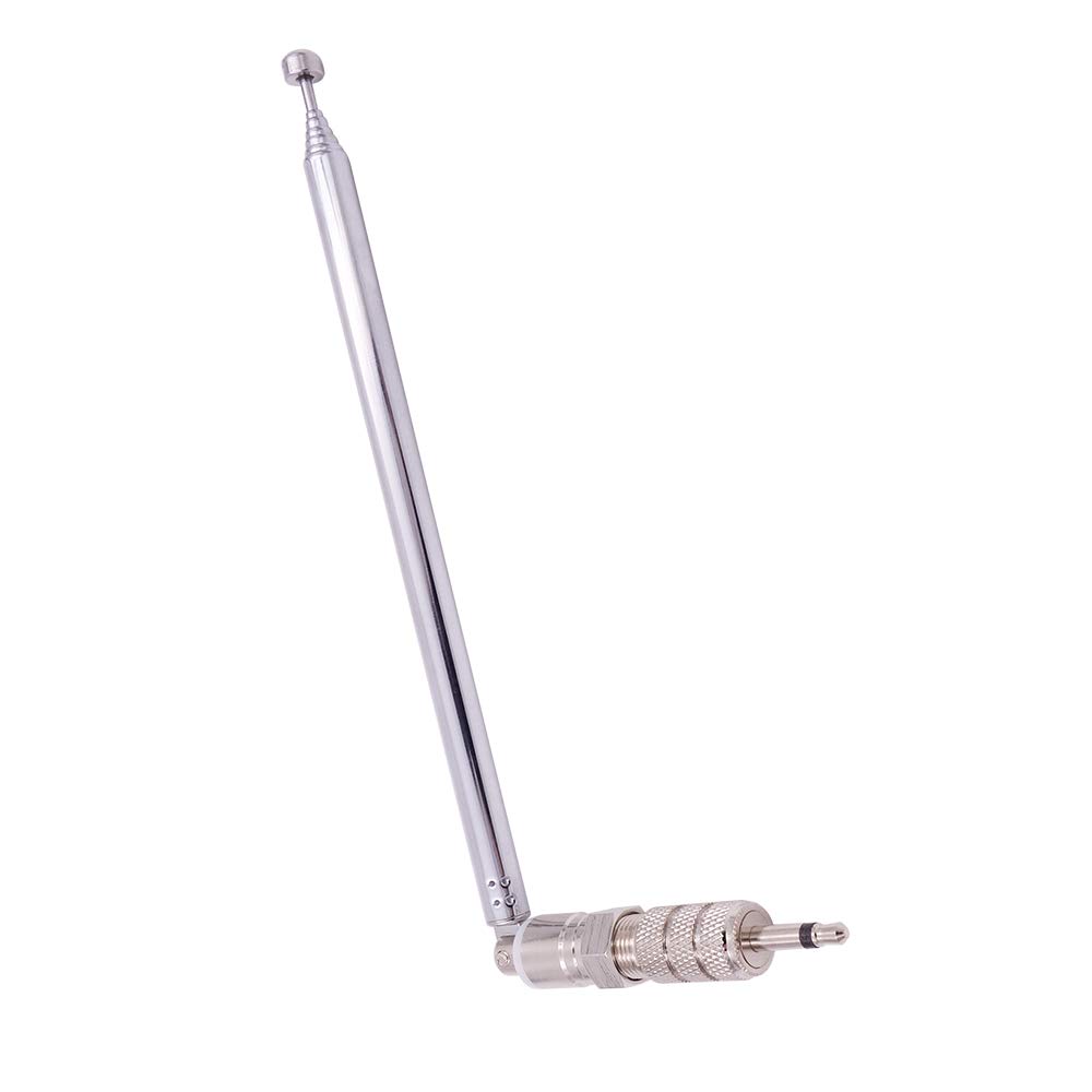 Fancasee FM Antenna Telescopic 75 Ohm Male Plug with PAL/BNC/3.5mm Adapter - Indoor Outdoor FM Radio Antenna for AV Stereo Receiver, Home Theater & Amplifier Systems - Perfect for Home Entertainment, Car Audio & DIY Projects
