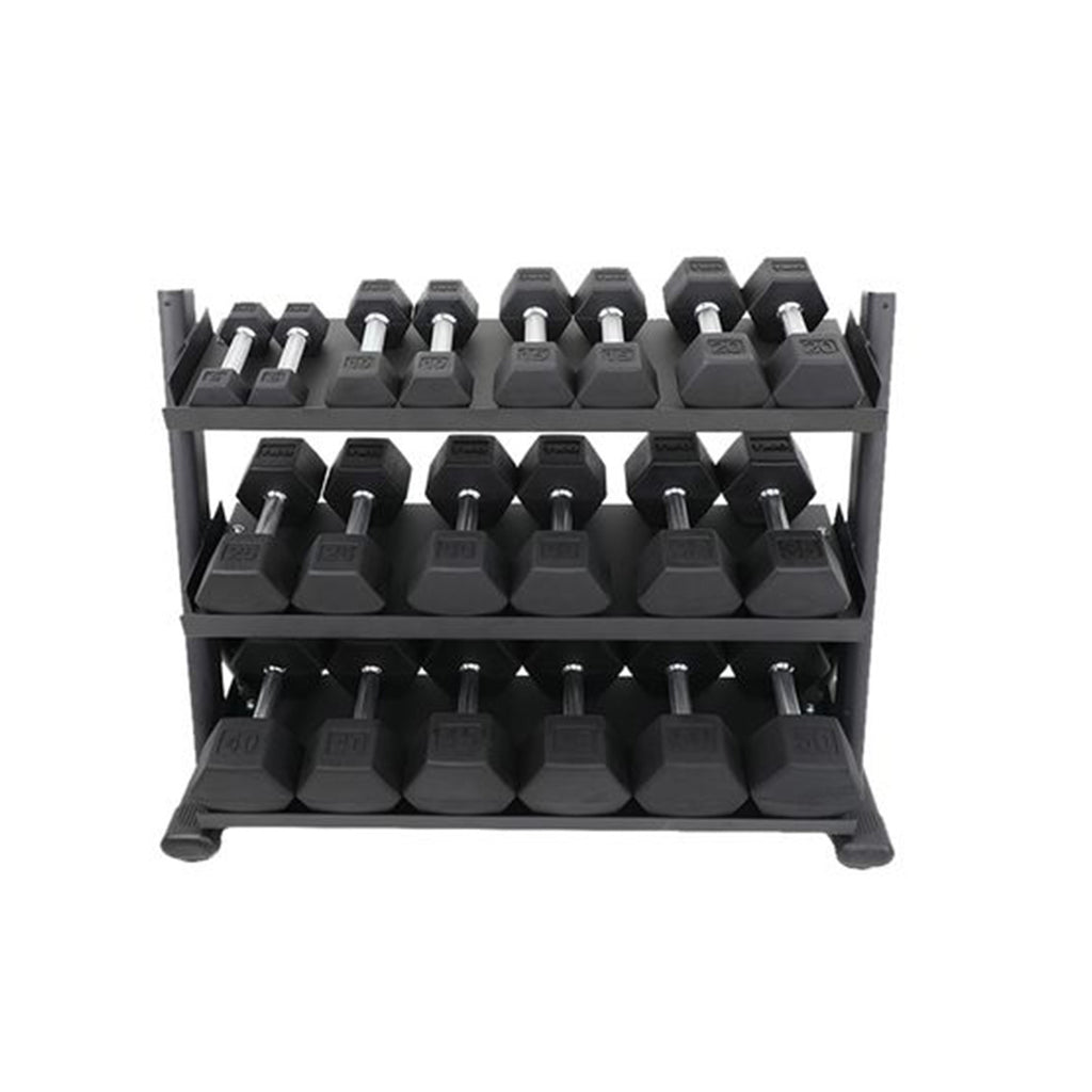 TKO 3-Tier Kettlebell Rack - Heavy Duty Steel Weight Rack for Home Gym & CrossFit Training - Perfect for Dumbbell, Kettlebell & Weight Plate Storage