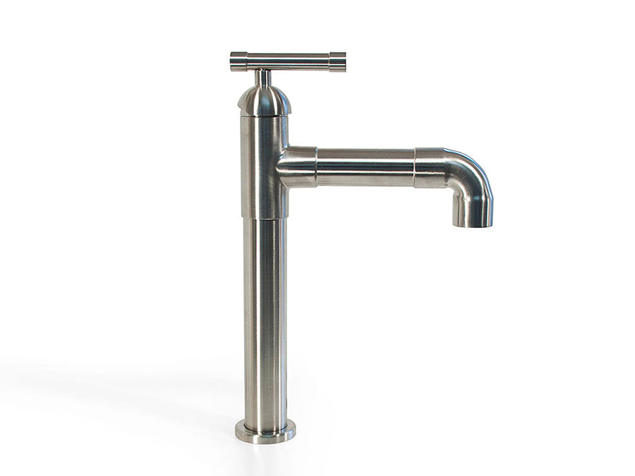 Compact Bathroom Sink Faucet with 90° Angled Spout - Perfect for Small Spaces, RV, Boat & Tiny Homes