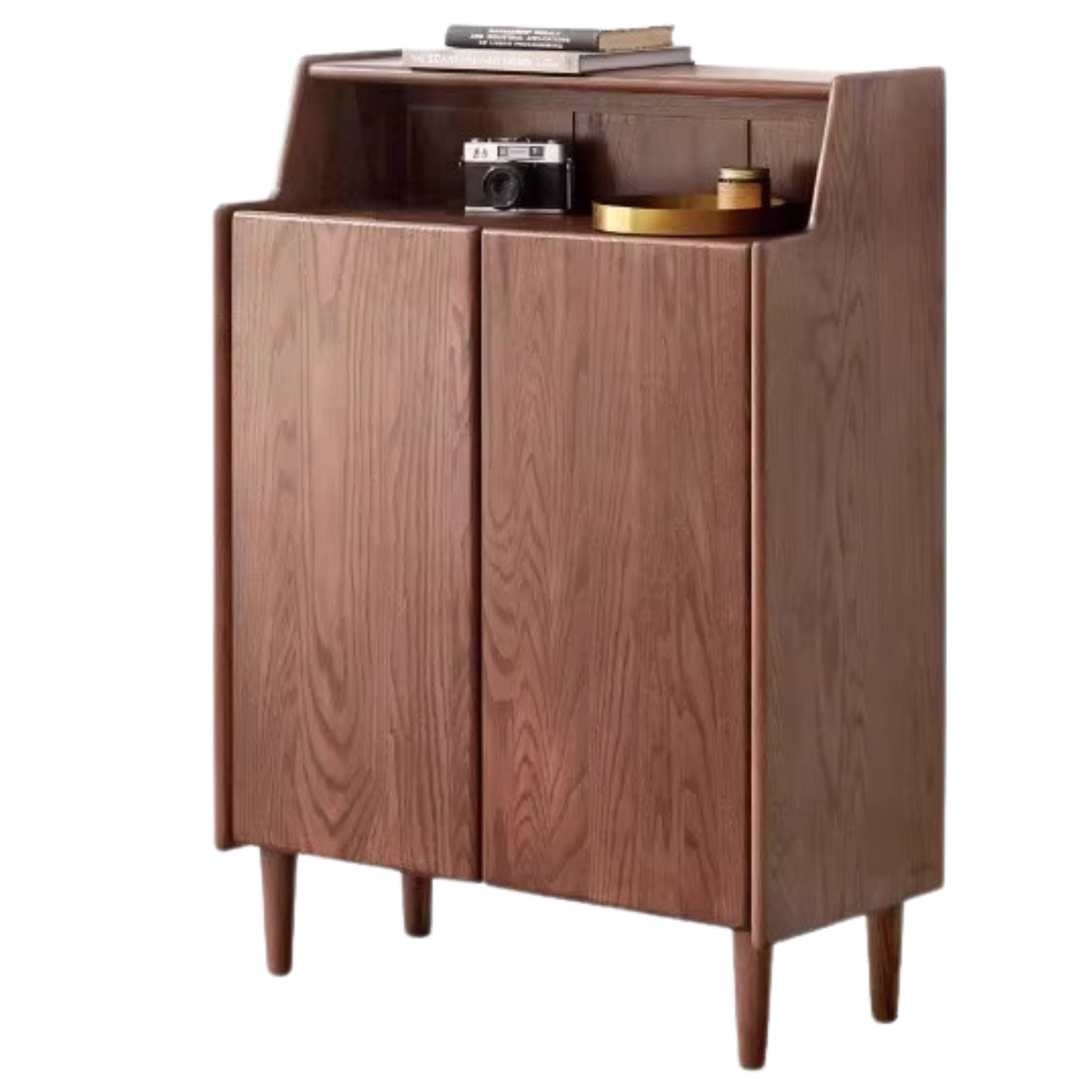 Solid Oak Wood Shoe Storage Cabinet - Rustic Entryway Organizer with Bench Seat for Hallway, Porch, or Mudroom - Perfect for Shoes, Boots, and Outdoor Gear Storage