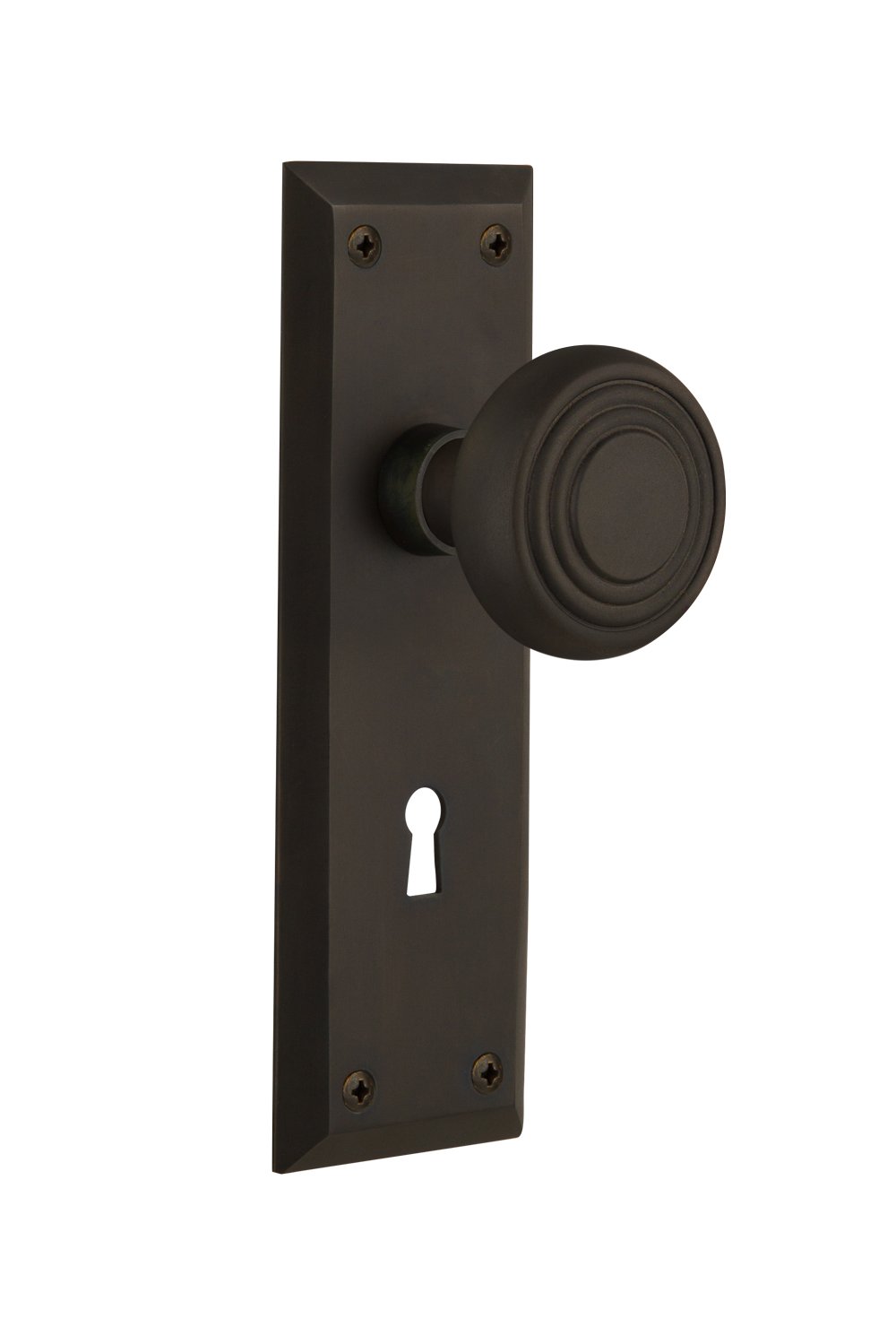 Nostalgic Warehouse New York Vintage Keyhole Deco Knob 2.75