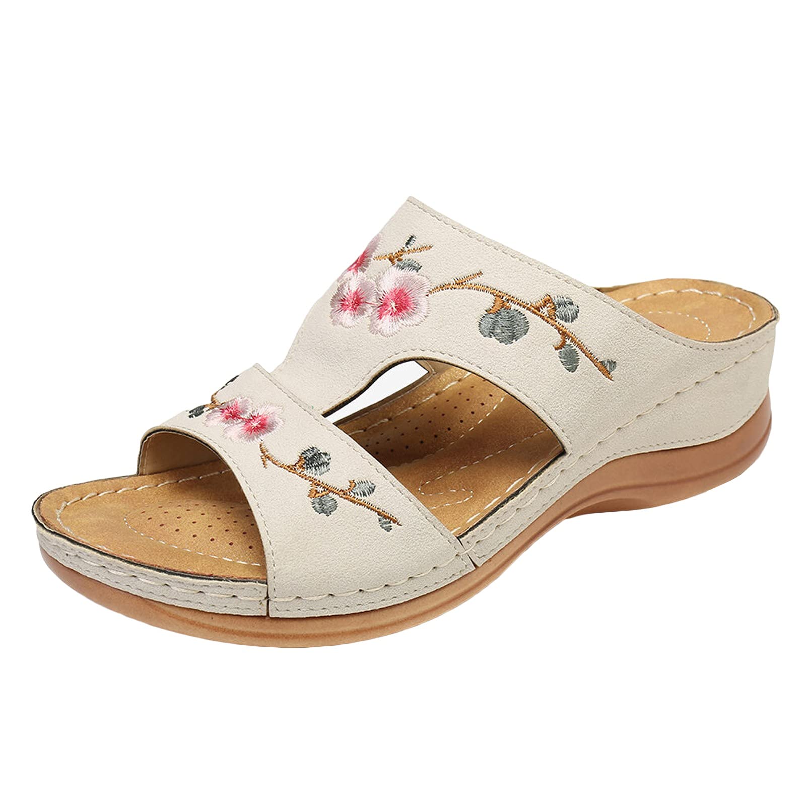 Vintage Women's Slip-On Mule Slippers - Breathable Indoor/Outdoor Sandals for Home, Garden & Casual Wear