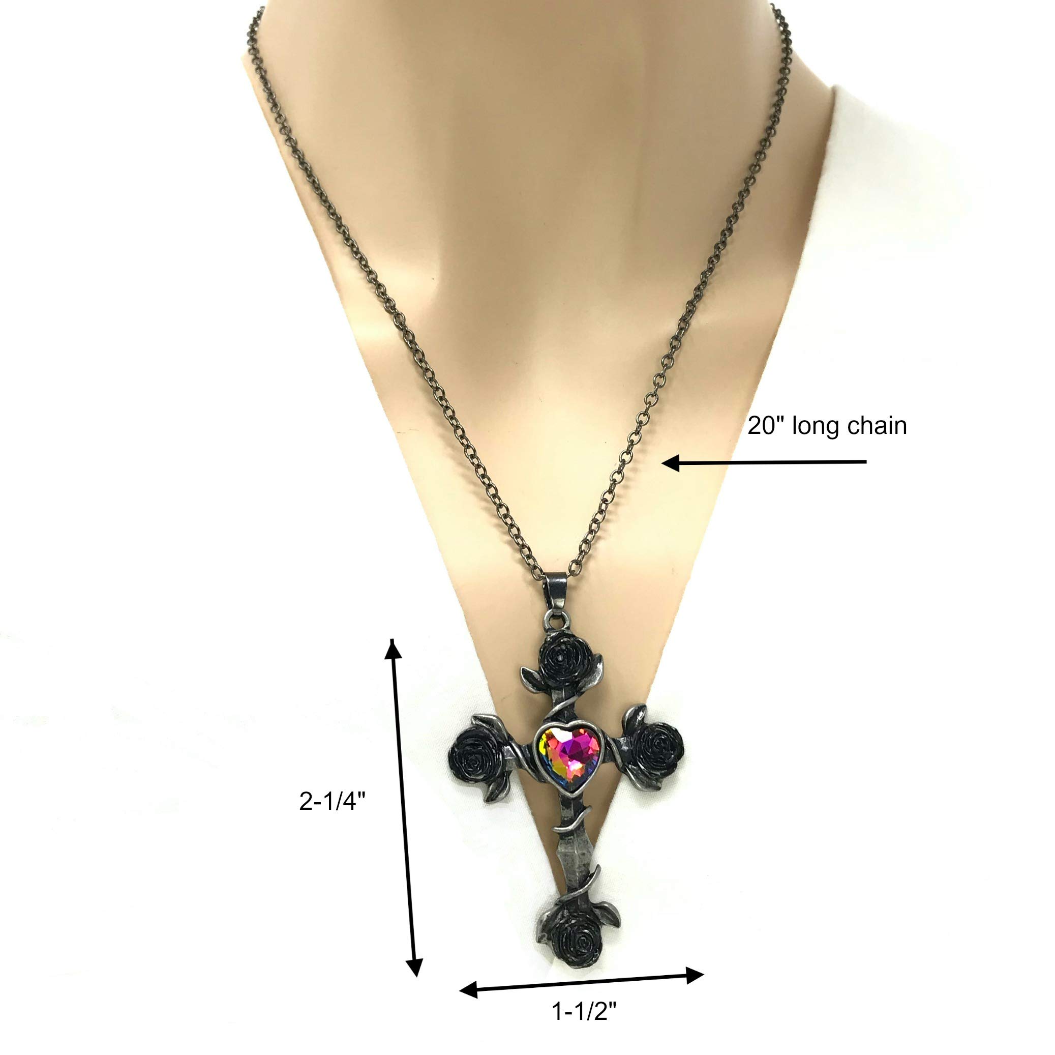 Gothic Lolita Dress Necklace - Steampunk Jewelry for Cosplay & Victorian Costume Accessories | Perfect for Anime Conventions, Halloween, and Themed Parties