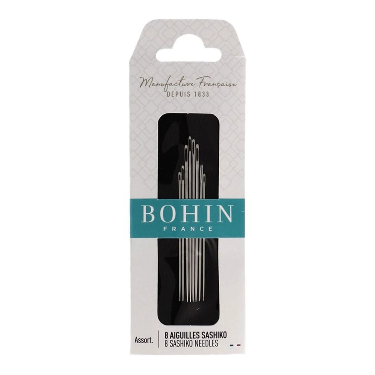 Bohin Assorted Sashiko Hand Sewing Needles - Premium Japanese Embroidery Needles for Quilting, Mending & Fabric Arts - Perfect for DIY Projects, Home Decor & Textile Crafts