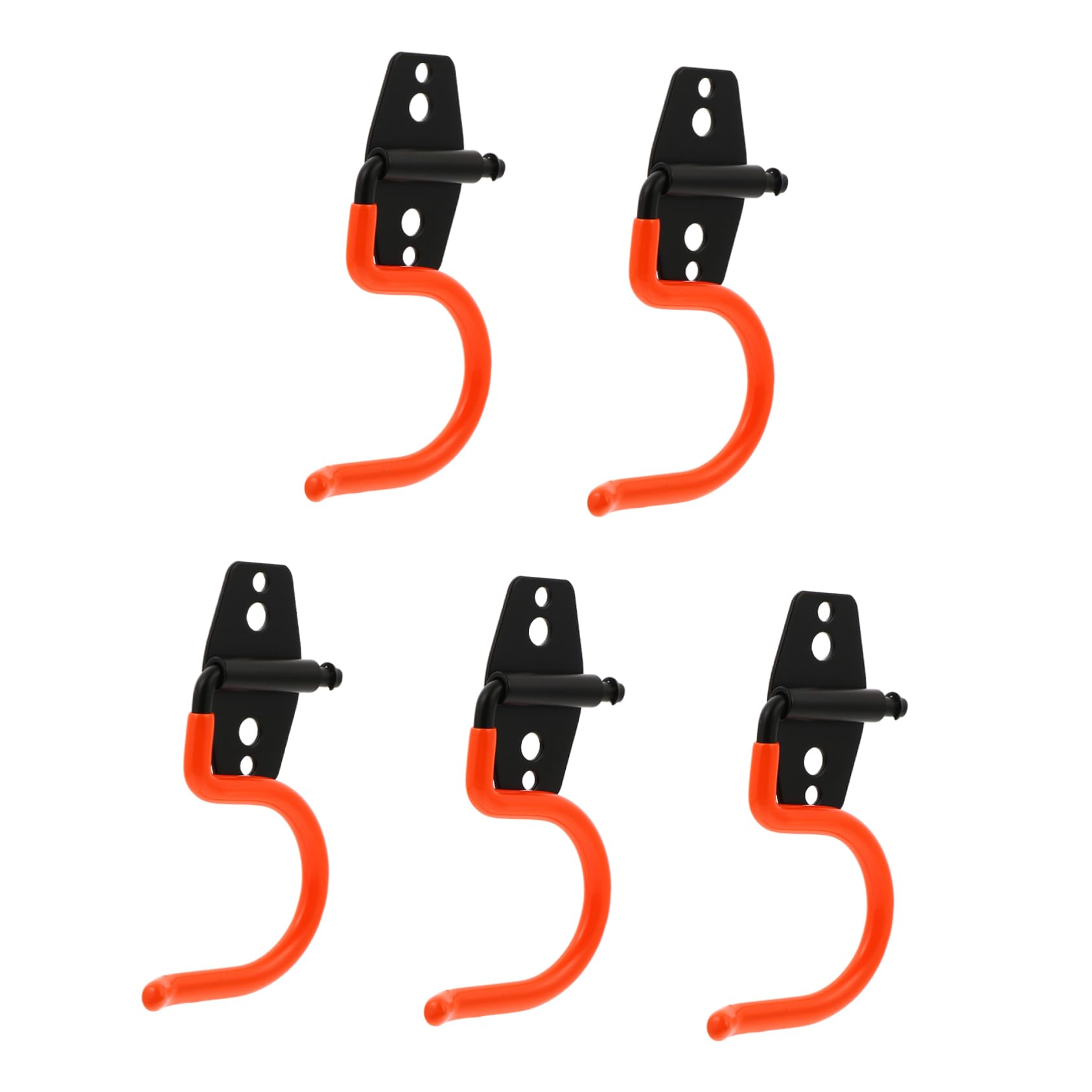 **Angoily 5-Pack Heavy Duty Iron Broom & Mop Hooks - Antique Style Utility Hangers for Garage, Garden & Home Storage - Organize Cleaning Tools, Garden Tools & More (Orange)**    **Usage Scenarios:** Perfect for organizing brooms, mops, garden tools, and cleaning supplies in garages, sheds, laundry rooms, or kitchens.