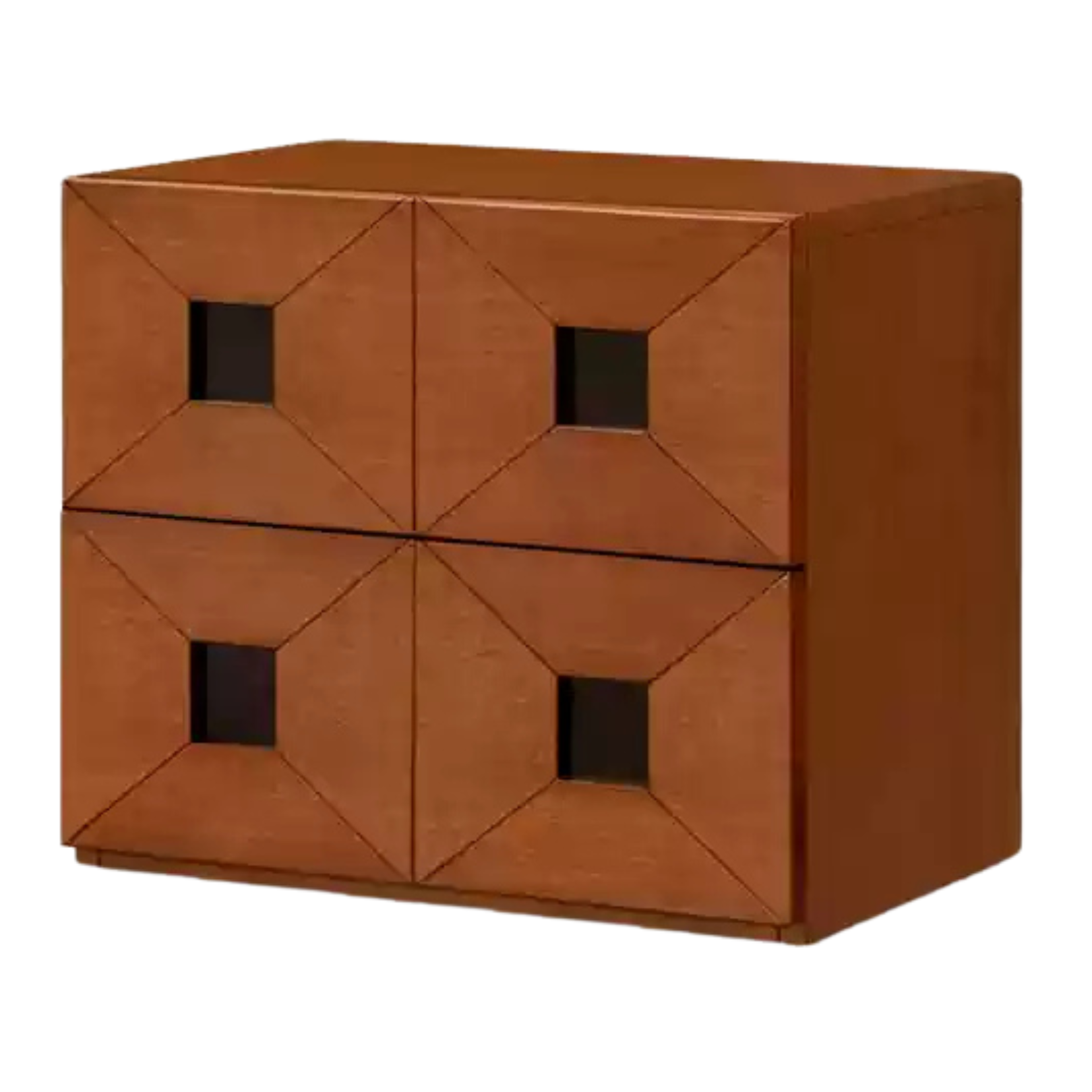 Solid Poplar Wood Modular Side Cabinet - Vintage Style Storage for Living Room, Bedroom & Office