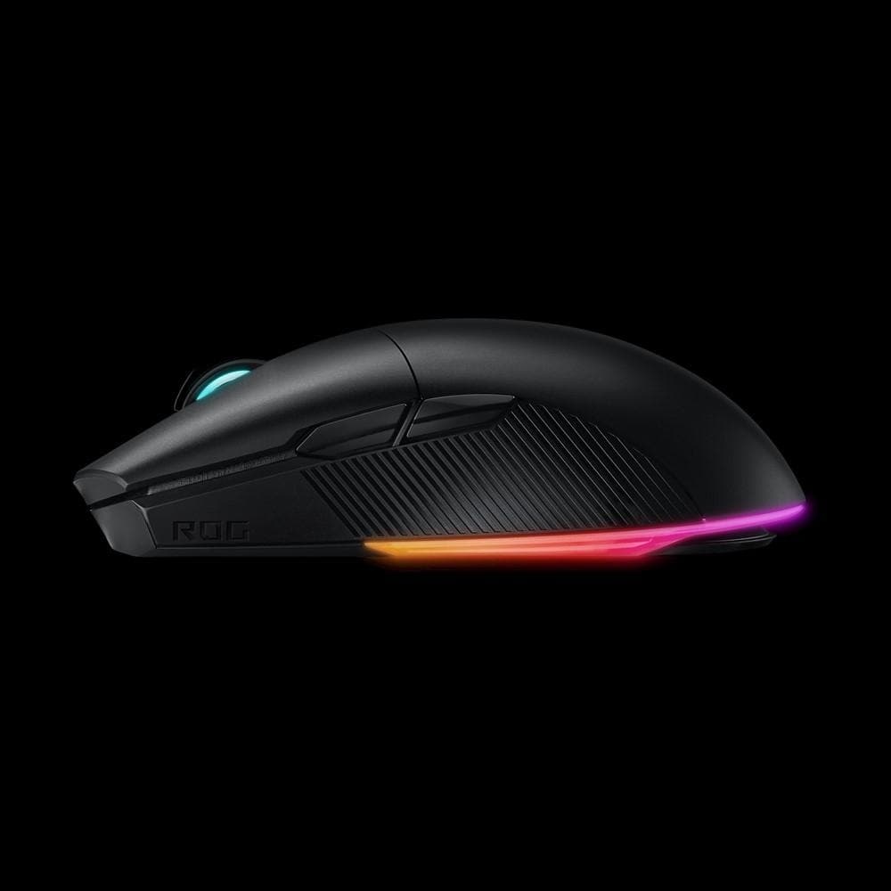 ASUS ROG Pugio II Wireless/Wired RGB Gaming Mouse - 16000 DPI, Optical Sensor, 2.4GHz/Bluetooth/USB - for PC Gaming, Esports & Office Work