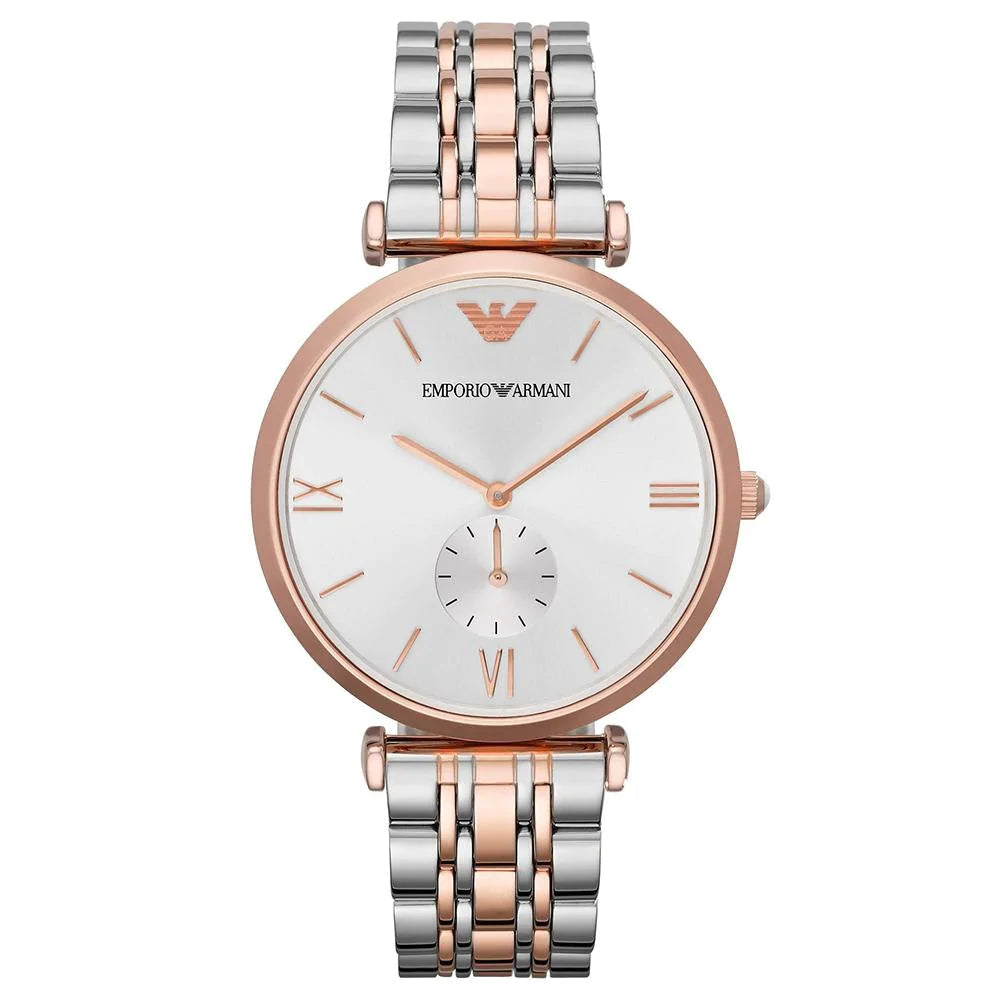 Emporio Armani AR1677 Women's Rose Gold Stainless Steel Watch - Elegant Dress Watch for Business, Party & Everyday Wear