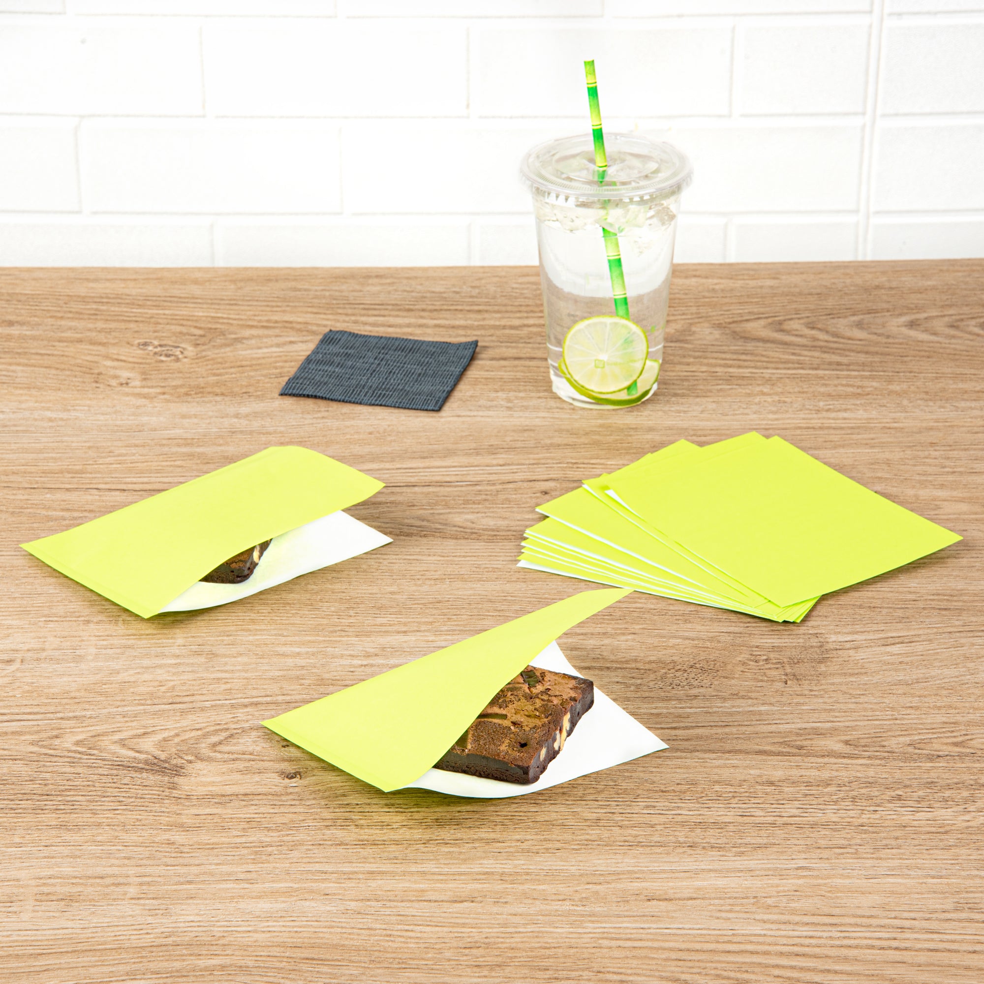 Eco-Friendly Greaseproof Paper Bags - Small Double Open Sandwich Bags 6.25
