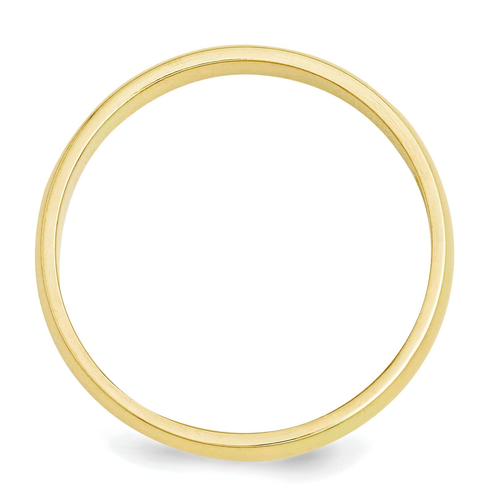 14K Solid Gold Round Wedding Band Ring for Women - Size 6 (US) | Classic Comfort Fit Engagement Ring, Anniversary Gift, Bridal Jewelry for Everyday Wear