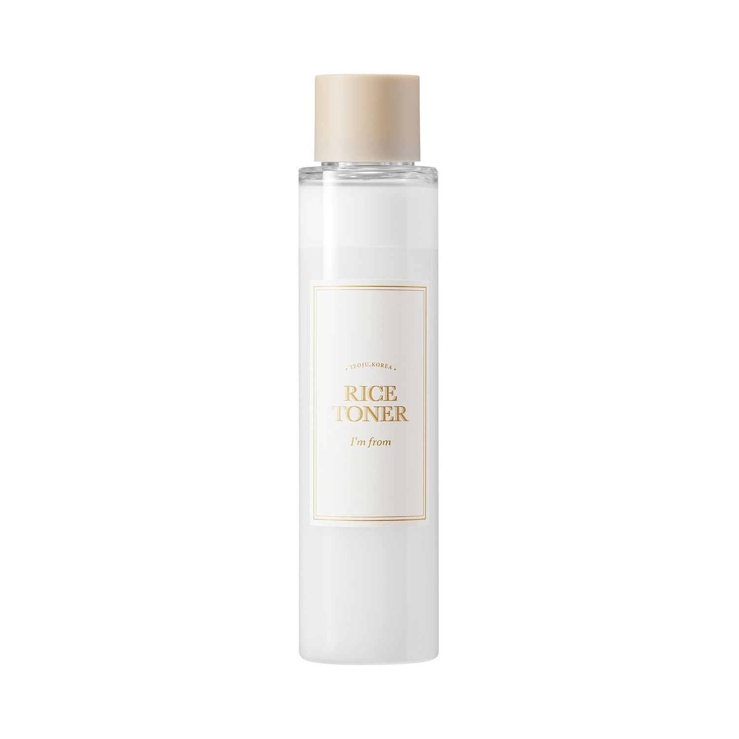 I'm From Rice Toner - Korean Milky Toner for Glowing Skin with Niacinamide | Hydrating Essence for Dry, Dull & Combination Skin | Vegan, Fragrance-Free Formula for Glass Skin Effect (5.07 Fl Oz) | Perfect for Daily Skincare Routine & Nighttime Hydration