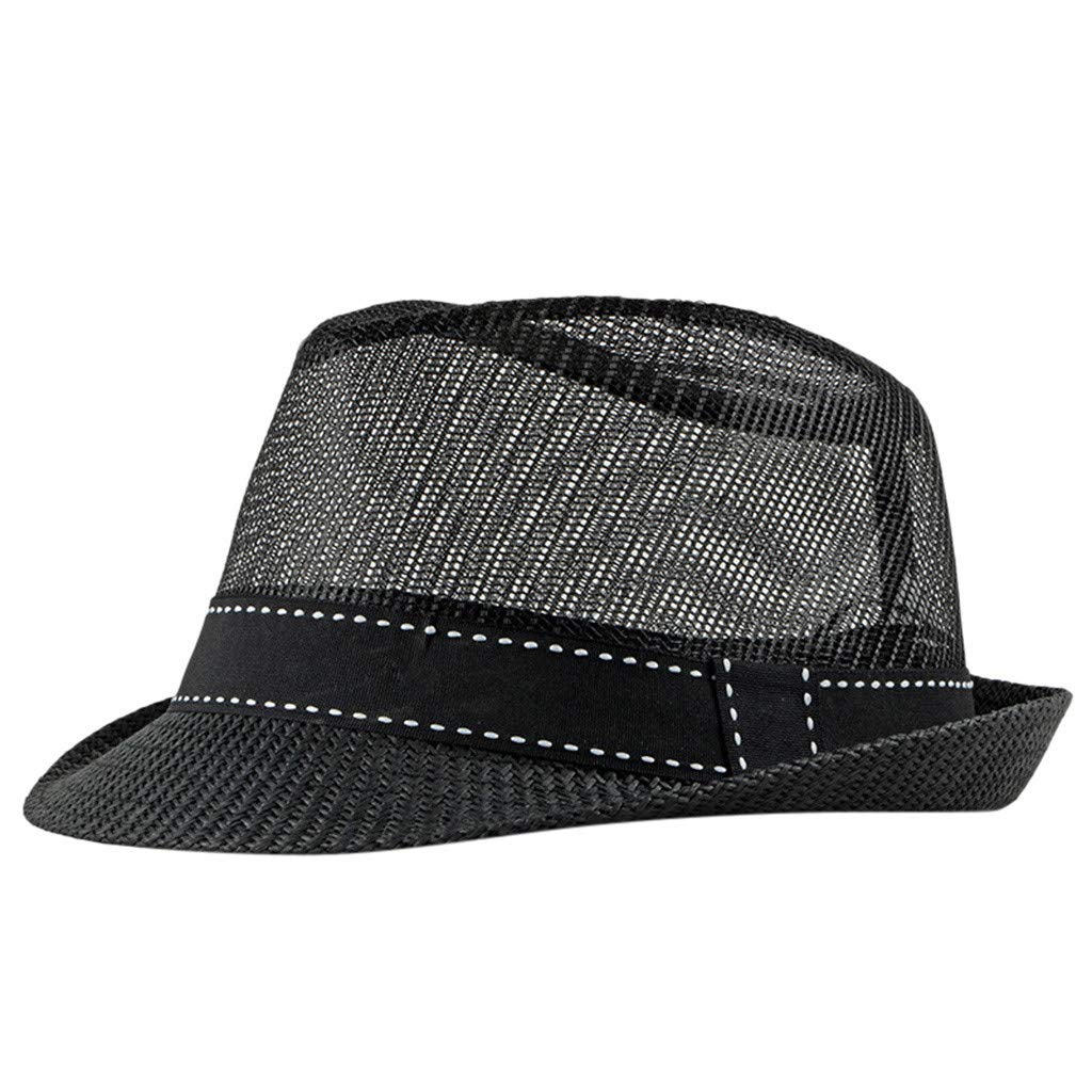 Stylish Lightweight Mesh Fedora Hats for Men & Women - Wide Brim Summer Sun Hat with UV Protection - Perfect for Fishing, Camping, Beach & Outdoor Activities