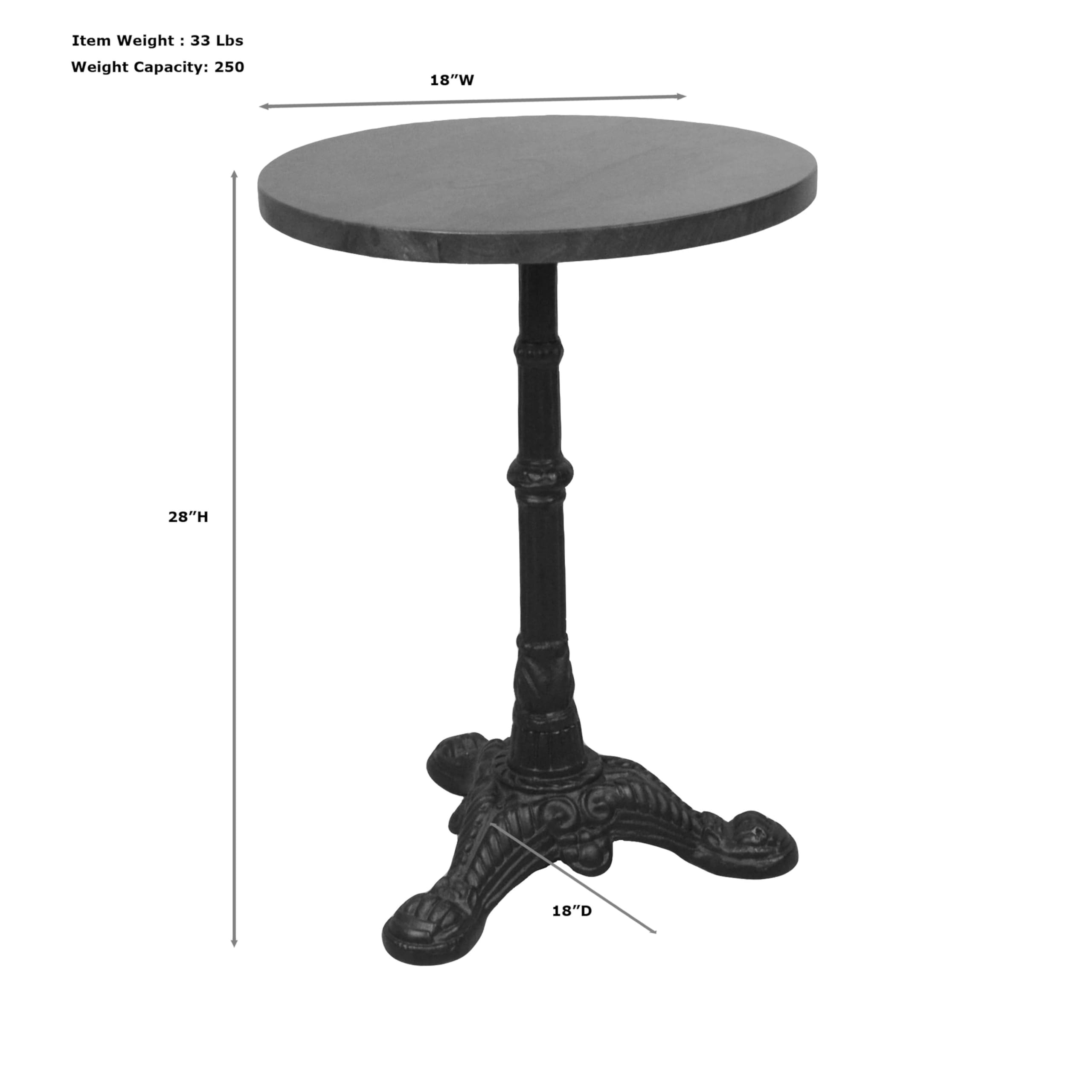 Carolina Chair & Table ACF2818CHETBK Kenwick Accent Table - Chestnut/Black Finish, Perfect for Living Room, Bedroom, or Office Decor