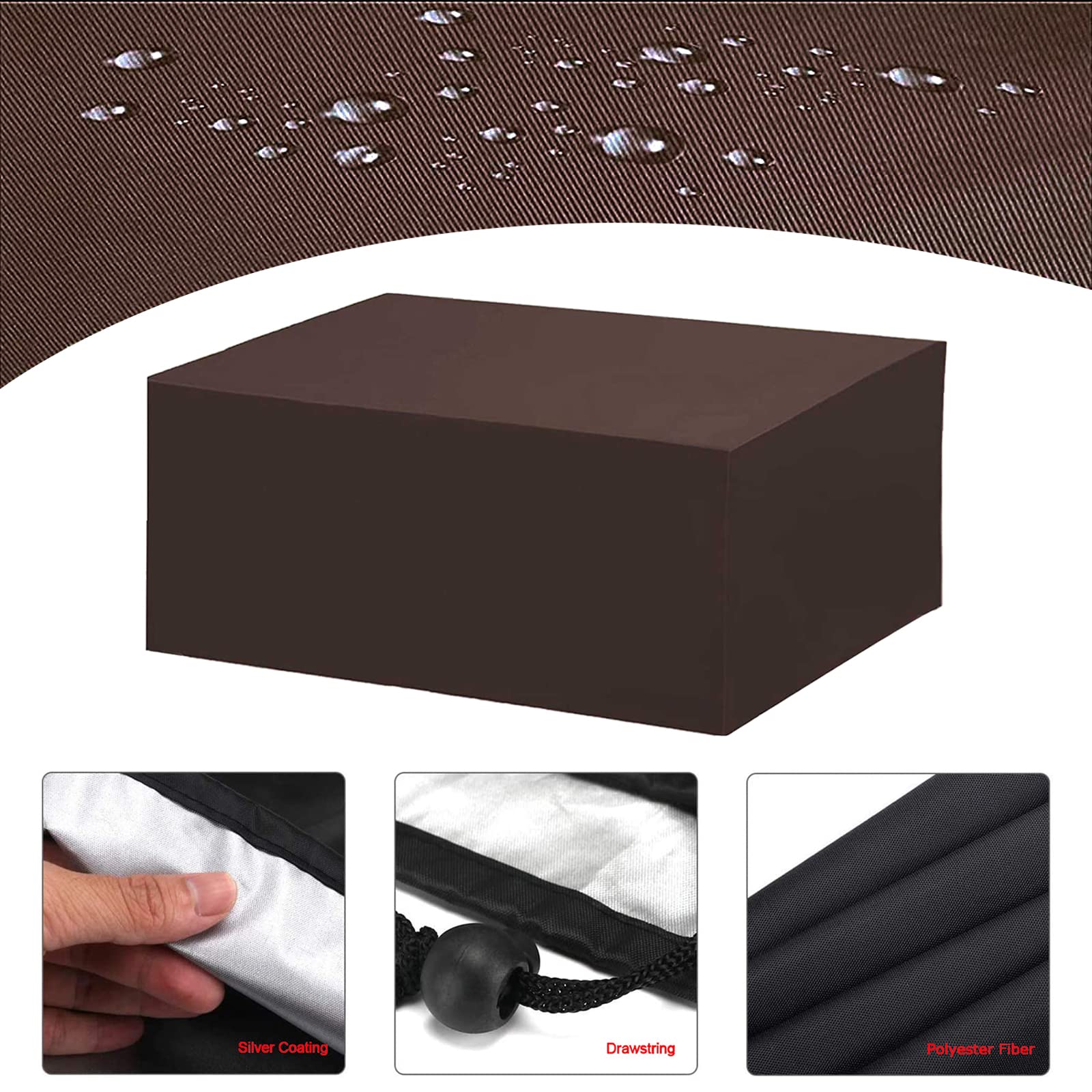 Waterproof Rectangle Patio Furniture Cover 79