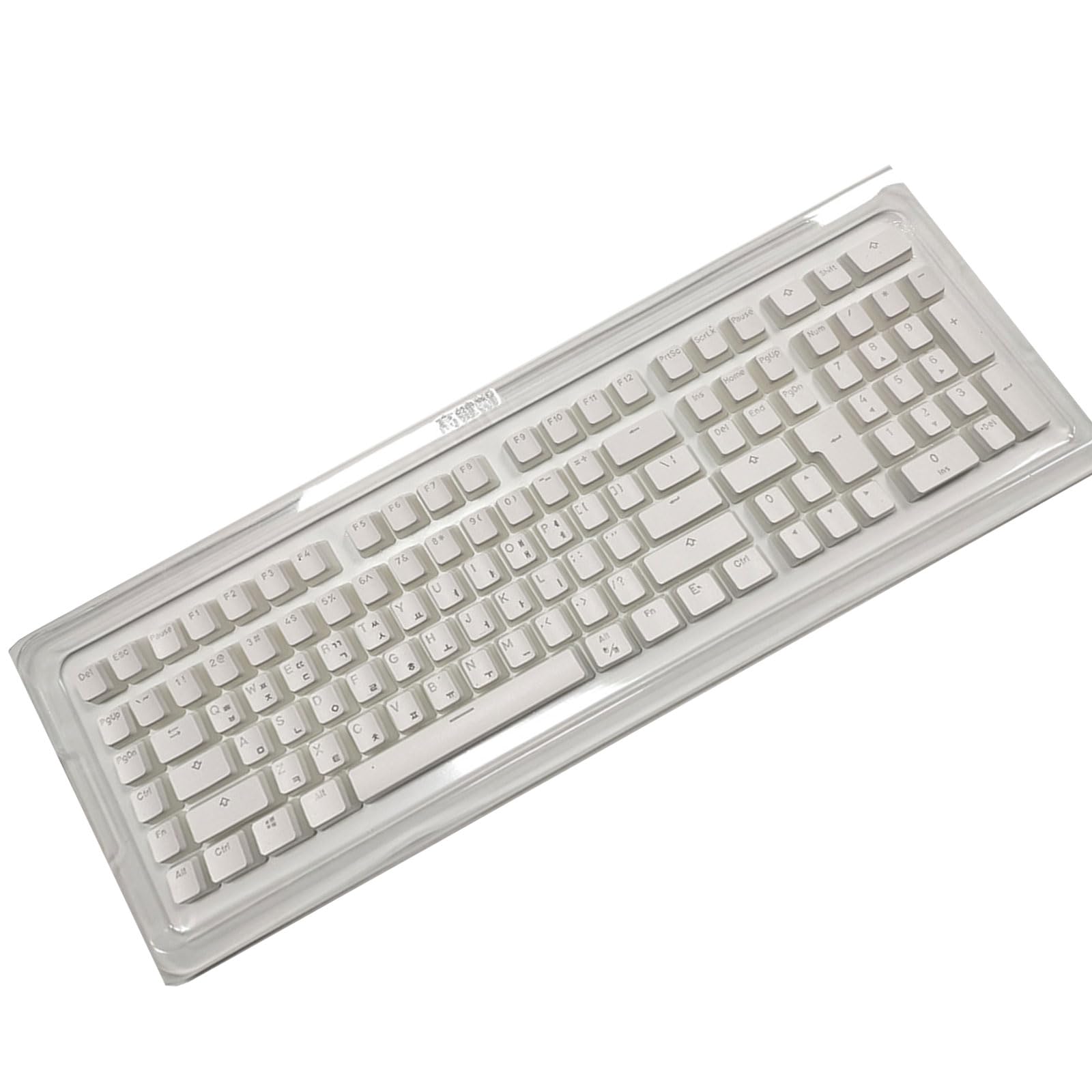 Korean/Russian PBT Gaming Keycaps - 117 Key Doubleshot Pudding Backlit Keycap Set for Mechanical Keyboards | Perfect for Gaming, Typing & Custom Keyboard Builds