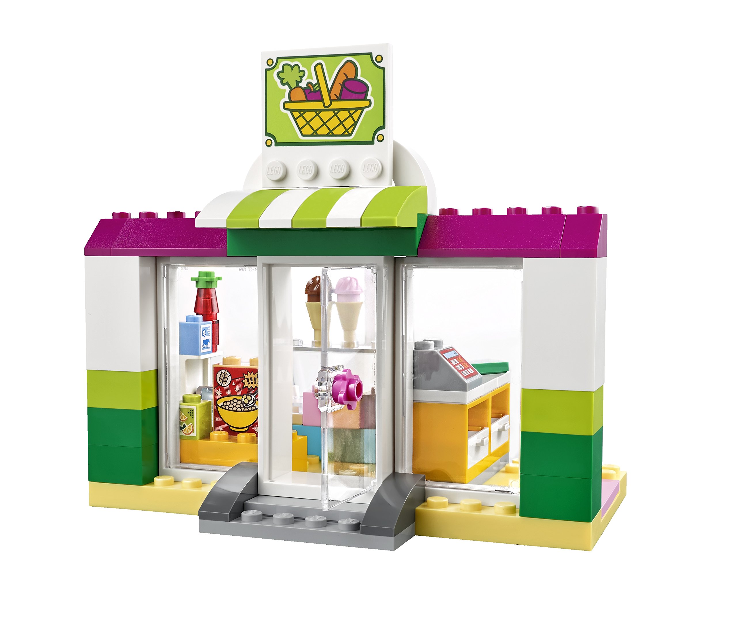 LEGO Juniors Supermarket Suitcase Building Toy Set - Portable Play Store for Kids Ages 4-7 | Pretend Shopping & Role Play Fun