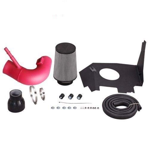 High Performance Red Cold Air Intake Filter Compatible with 2016-2019 Chevy Camaro 2.0L Turbo LT/LS - Improves Engine Airflow & Horsepower for Street Racing & Performance Driving