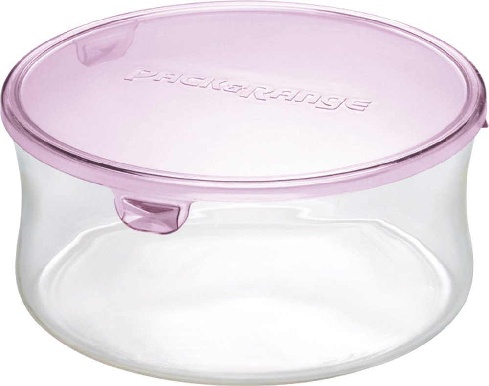 Iwaki KT7401-P Heat-Resistant Glass Food Storage Container, Pink, Round, Small 12.8 fl oz (380ml) - Perfect for Rice, Meal Prep & Leftovers - Microwave & Freezer Safe - BPA-Free Kitchen Essentials