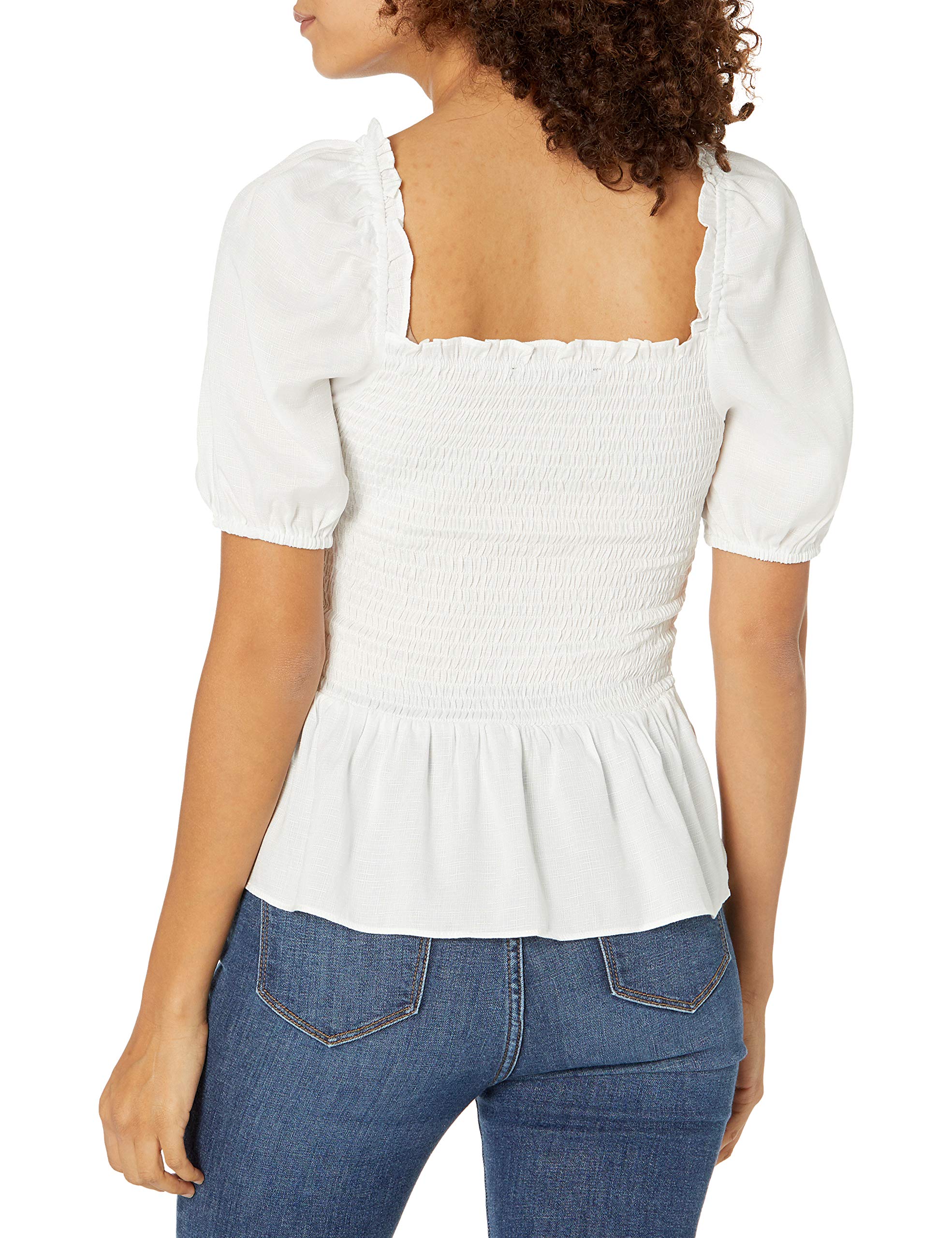 Stylish Sugar Lips Women's Bento Smocked Crop Top | Flattering Summer Blouse for Casual Outings & Beach Vacations