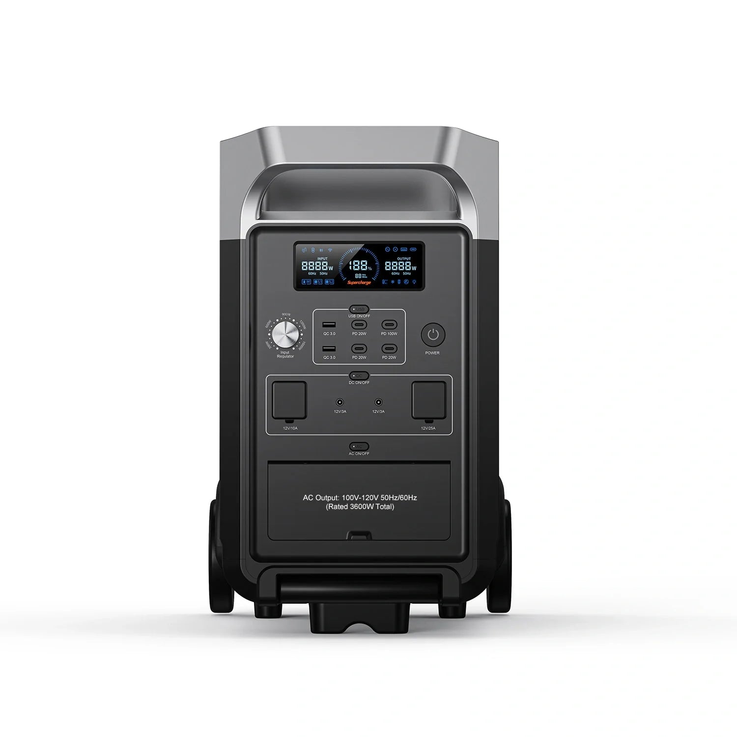 Fossibot F3600 Pro 3600W 3840Wh Portable Power Station - Solar Generator for Camping, RV, Home Backup & Outdoor Adventures