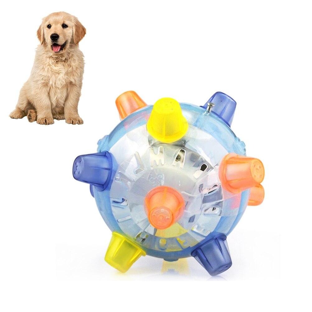 Interactive LED Jumping Vibrating Ball for Dogs & Cats - Fun Pet Toy for Indoor/Outdoor Play, Training & Exercise - Glowing Light Up Ball for Nighttime Fetch & Entertainment