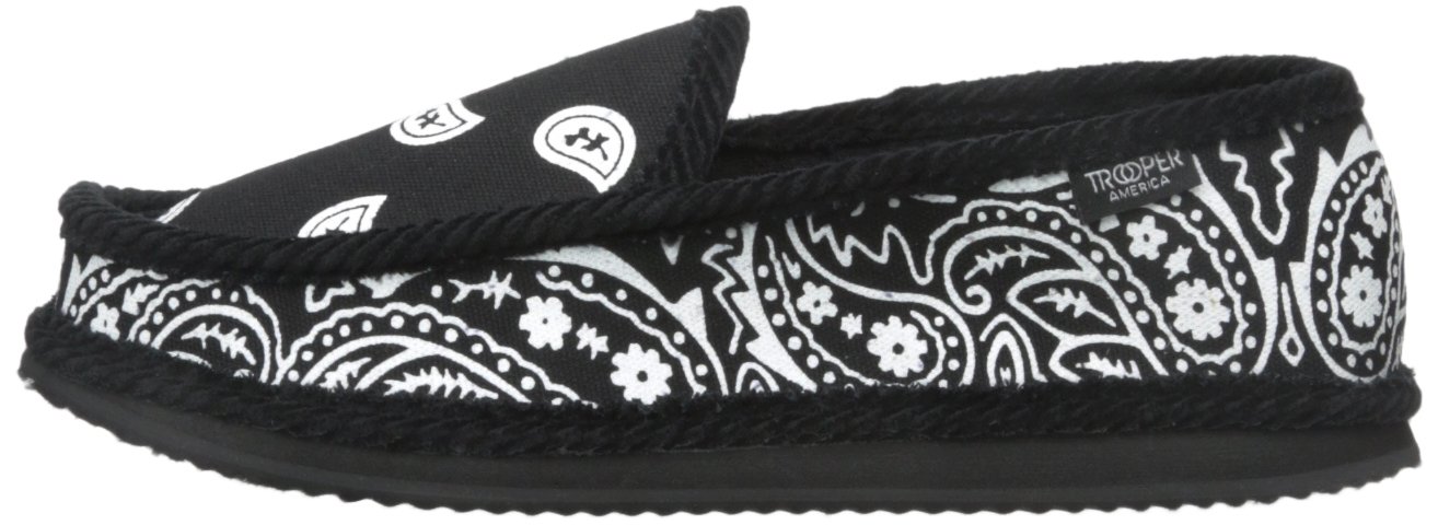 Troooper America KS-002 Paisley Bandanna Slip-On House Slippers - Soft Indoor/Outdoor Comfort Shoes for Men & Women - Perfect for Home, Lounge, and Backyard Relaxation