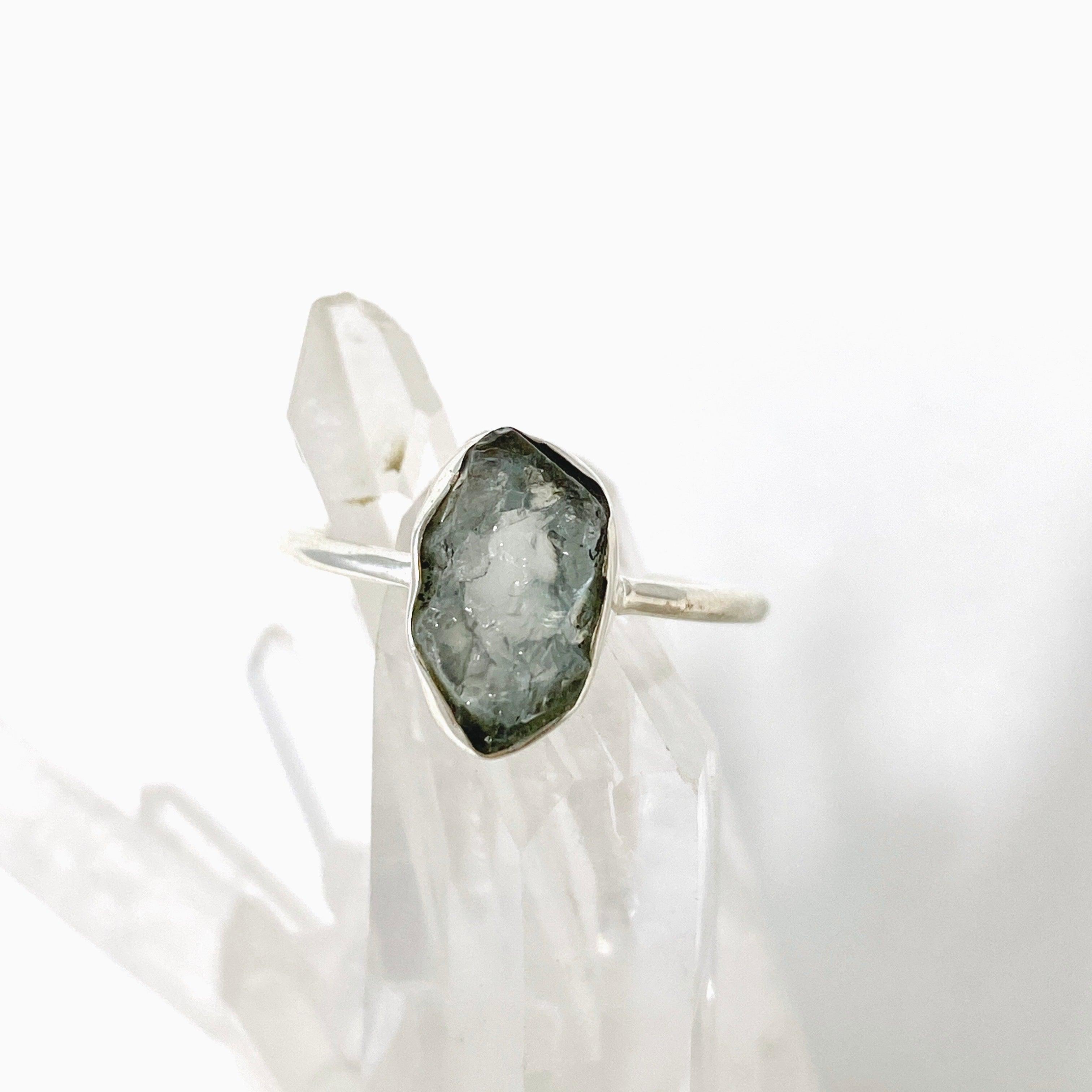 Natural Aquamarine Raw Stone Ring PRGJ333 – Handmade Boho Jewelry for Women, Perfect for Everyday Wear & Special Occasions