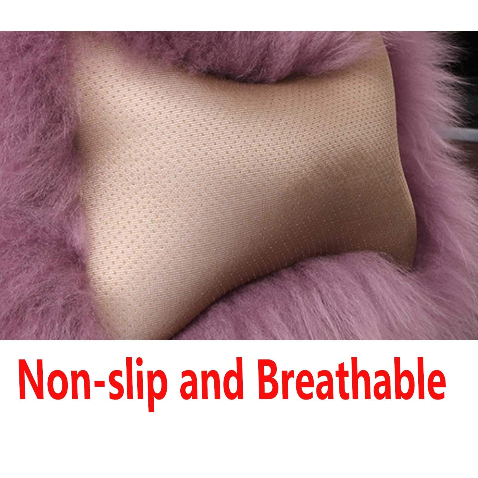 **Warm Winter Wool Car Seat Neck Pillow - Soft Headrest & Head Support for Comfort - Grey Car Decor Accessories (Perfect for Long Drives & Travel)**