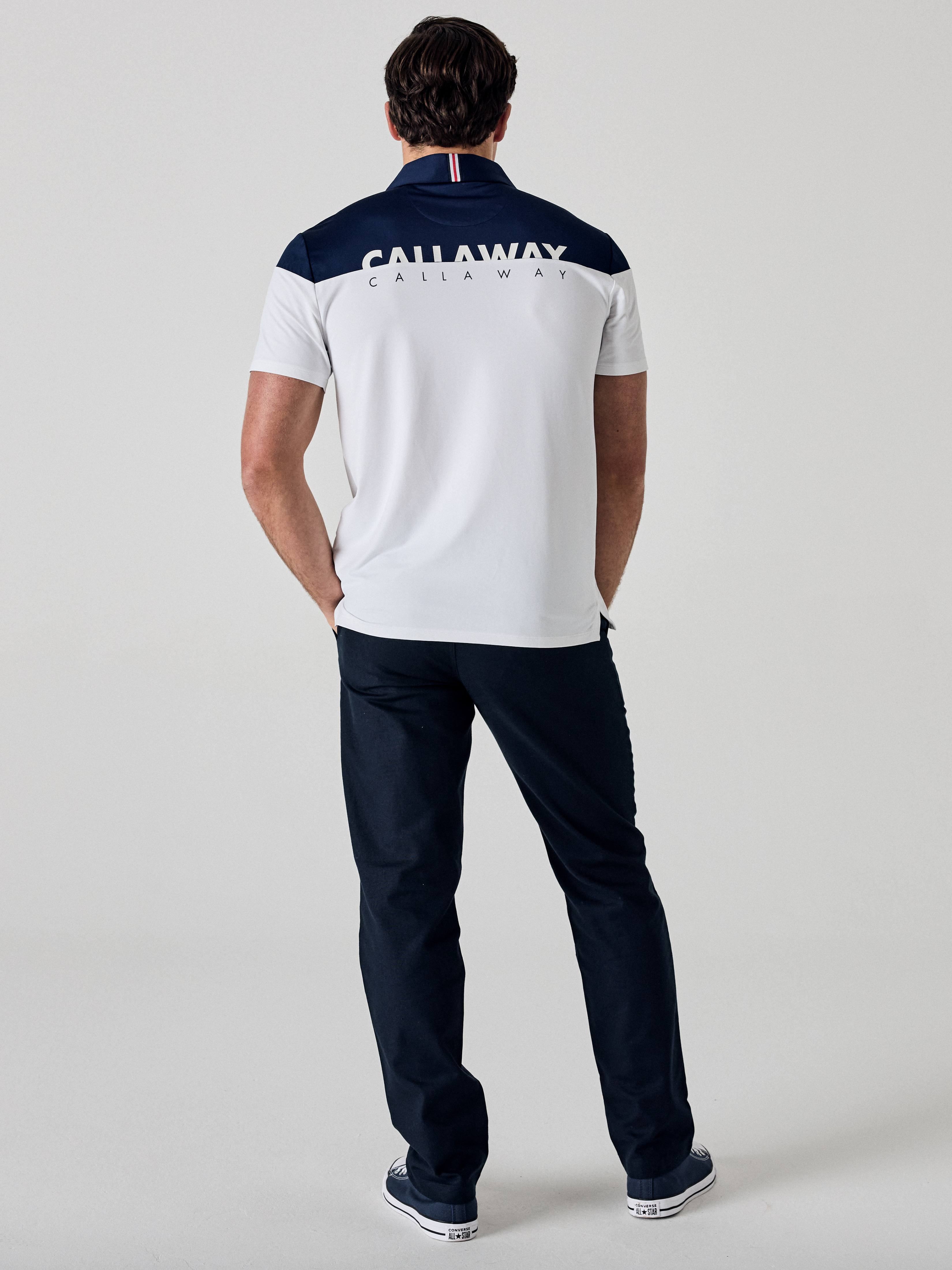 Callaway Legacy Collection™ Men's Triple Track Block Golf Polo Shirt - Moisture-Wicking, UV Protection for Comfort on the Golf Course
