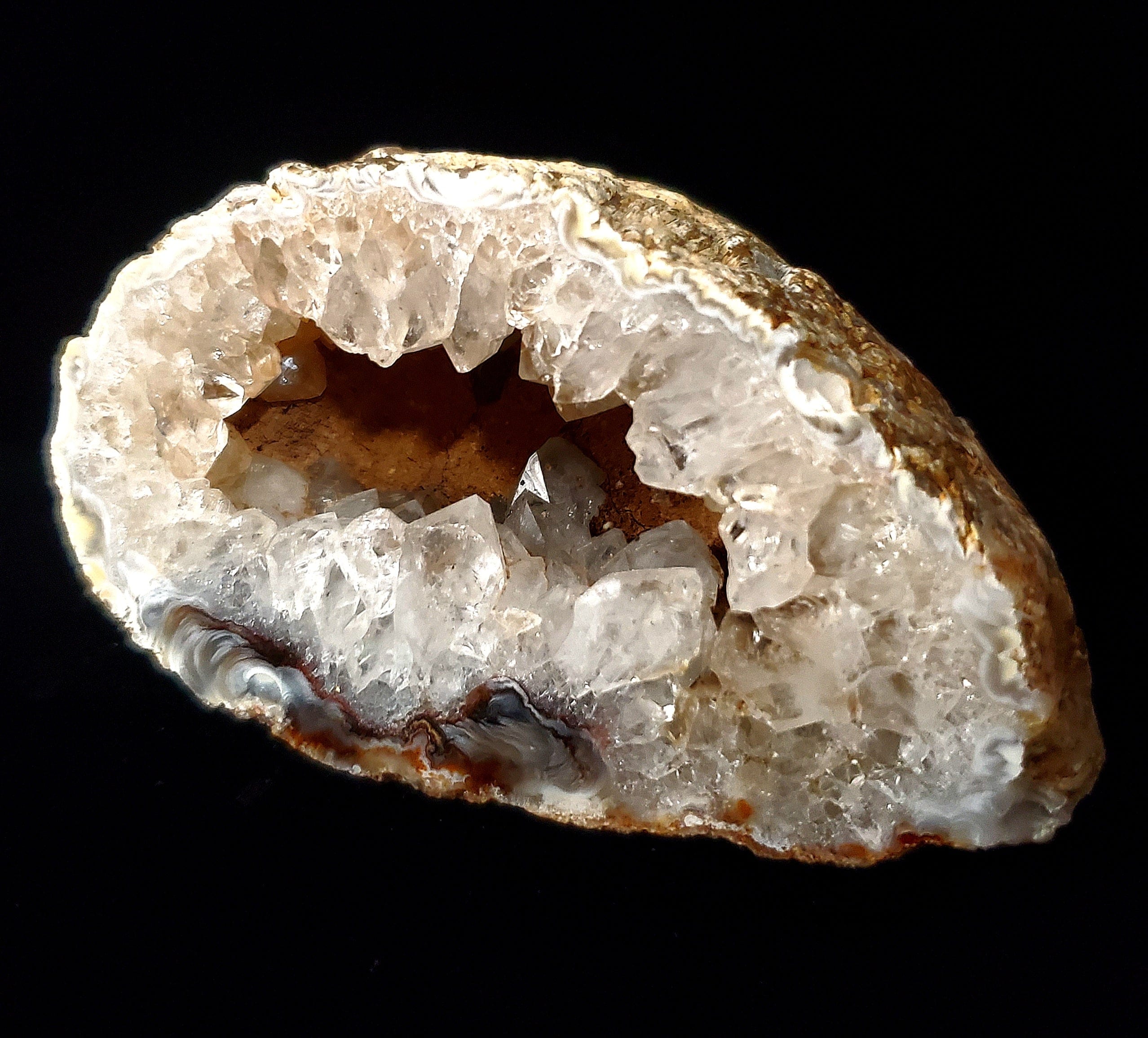 Natural Agate Geode Slice - 5 Inch Healing Crystal for Home Decor, Meditation & Gifts | Raw Stone Specimen for Spiritual Energy, Yoga & Feng Shui