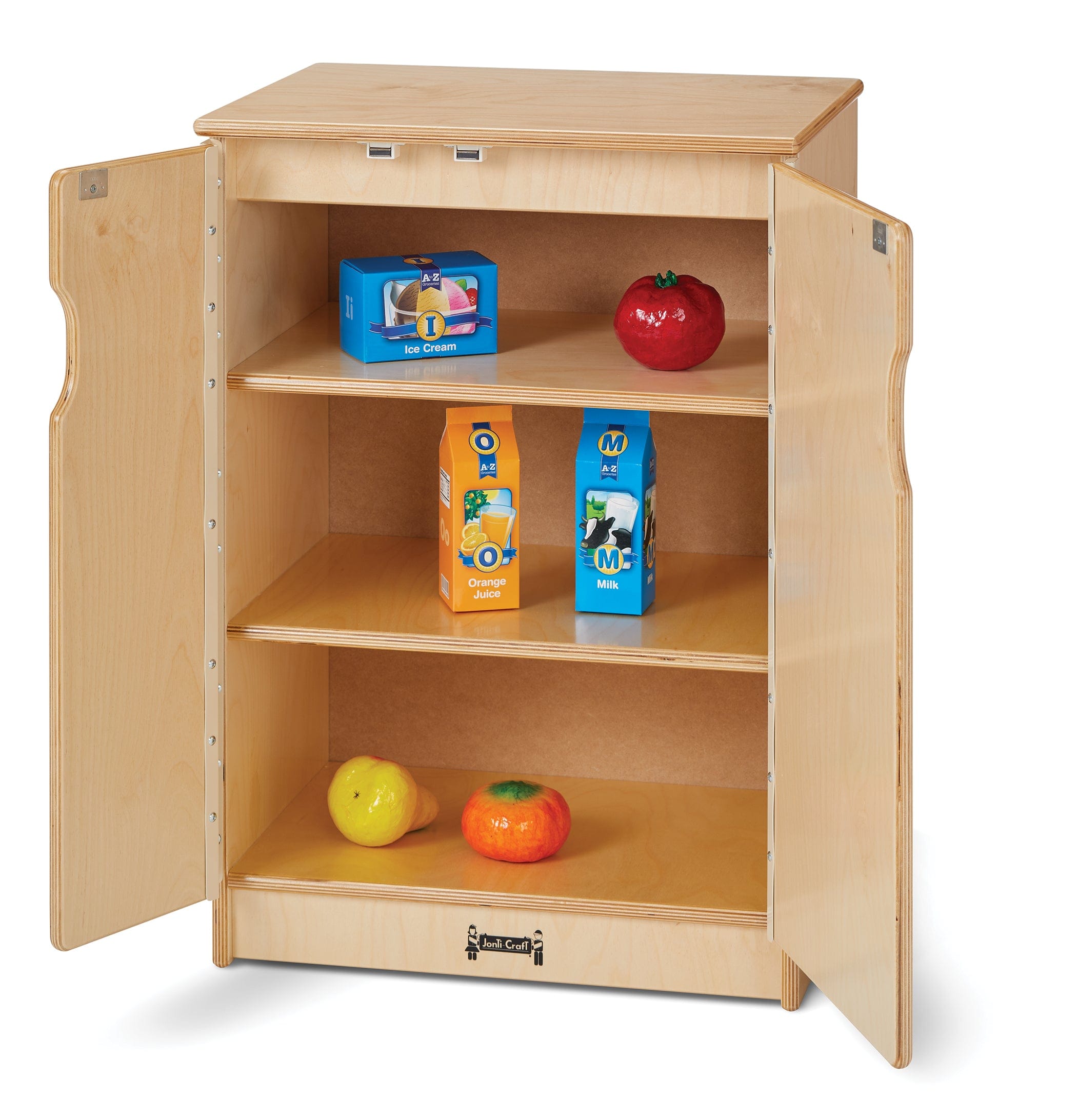 Jonti Craft Toddler Gourmet Kitchen Refrigerator - Pretend Play Toy for Kids, Perfect for Daycare, Preschool & Home Playroom