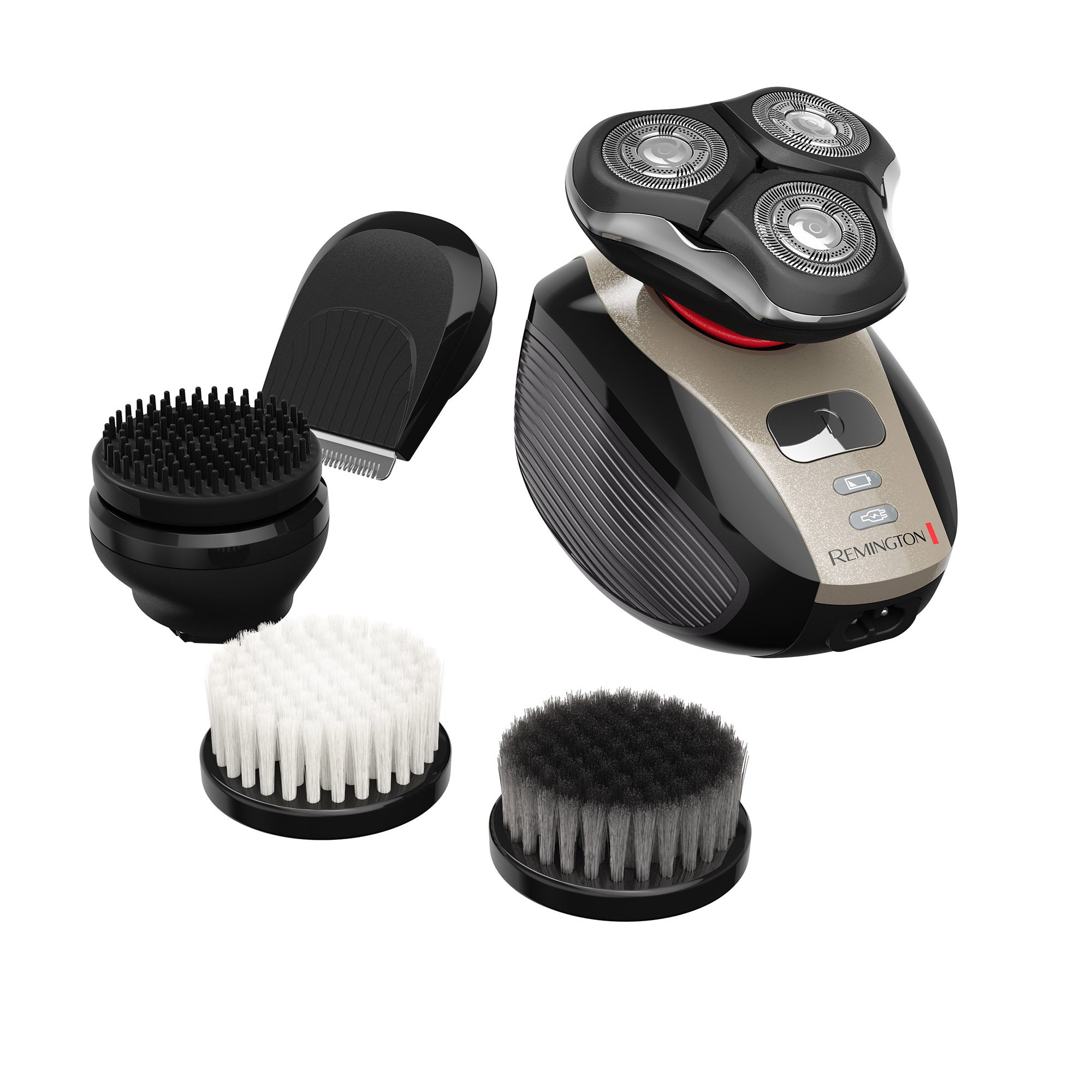 Remington XR1410 Verso Wet & Dry Electric Shaver & Beard Trimmer Kit for Men - 3-in-1 Grooming Set with Facial Cleaning Brush - Perfect for Travel, Home Use & Daily Shaving Routine