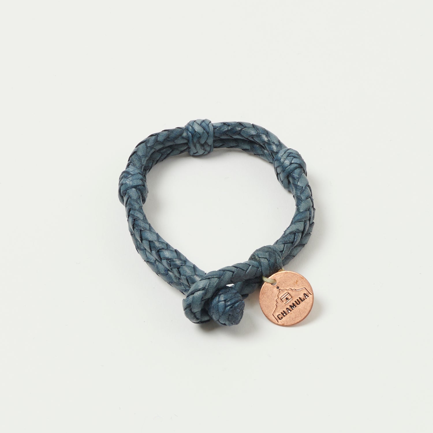 Chamula Double Round Genuine Leather Bracelet for Women - Handmade Blue Leather Cuff Bracelet - Boho Chic Jewelry for Casual Wear & Gift Giving