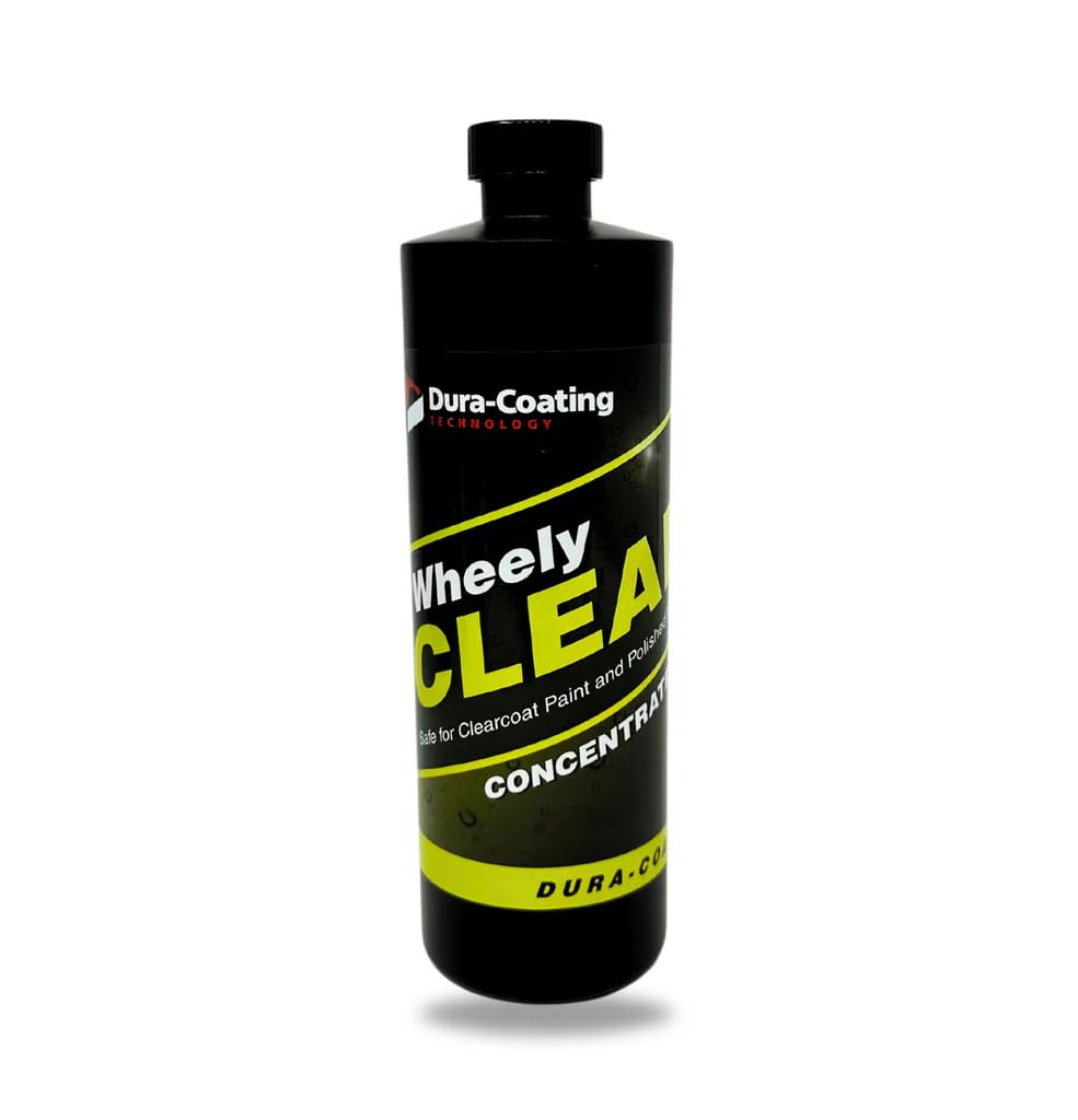DURA-COATING TECHNOLOGY Wheely Clean Concentrate - Professional Chrome, Clear-Coated & Aluminum Wheel Cleaner with Tire Shine - 1 oz Car Care Solution - Perfect for Detailing, Auto Shops & DIY Car Enthusiasts