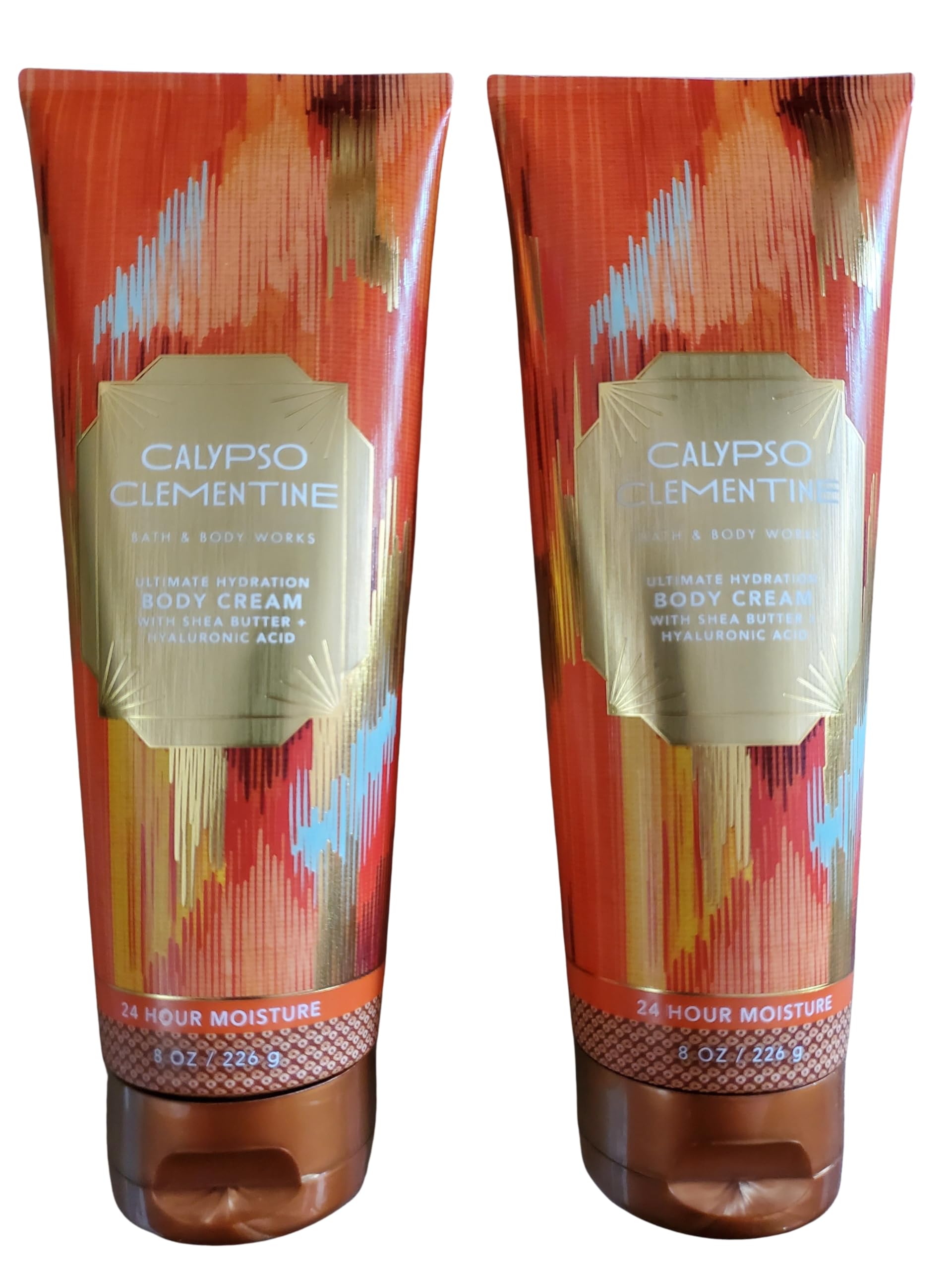 Bath & Body Works Calypso Clementine Ultimate Hydration Body Cream - 8 oz (Pack of 2) | Deep Moisturizing Lotion for Dry Skin | Perfect for Daily Use, Gift Sets & Spa Days