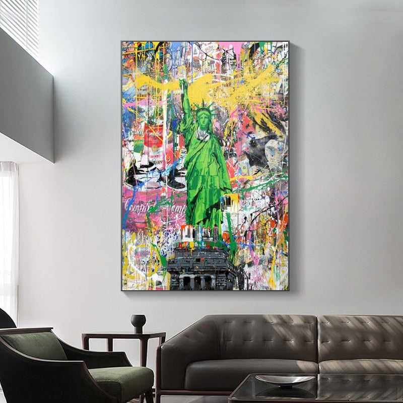 Statue of Liberty Poster - Premium American Freedom Wall Art Decor for Home, Office & Classroom | Patriotic Gift Idea