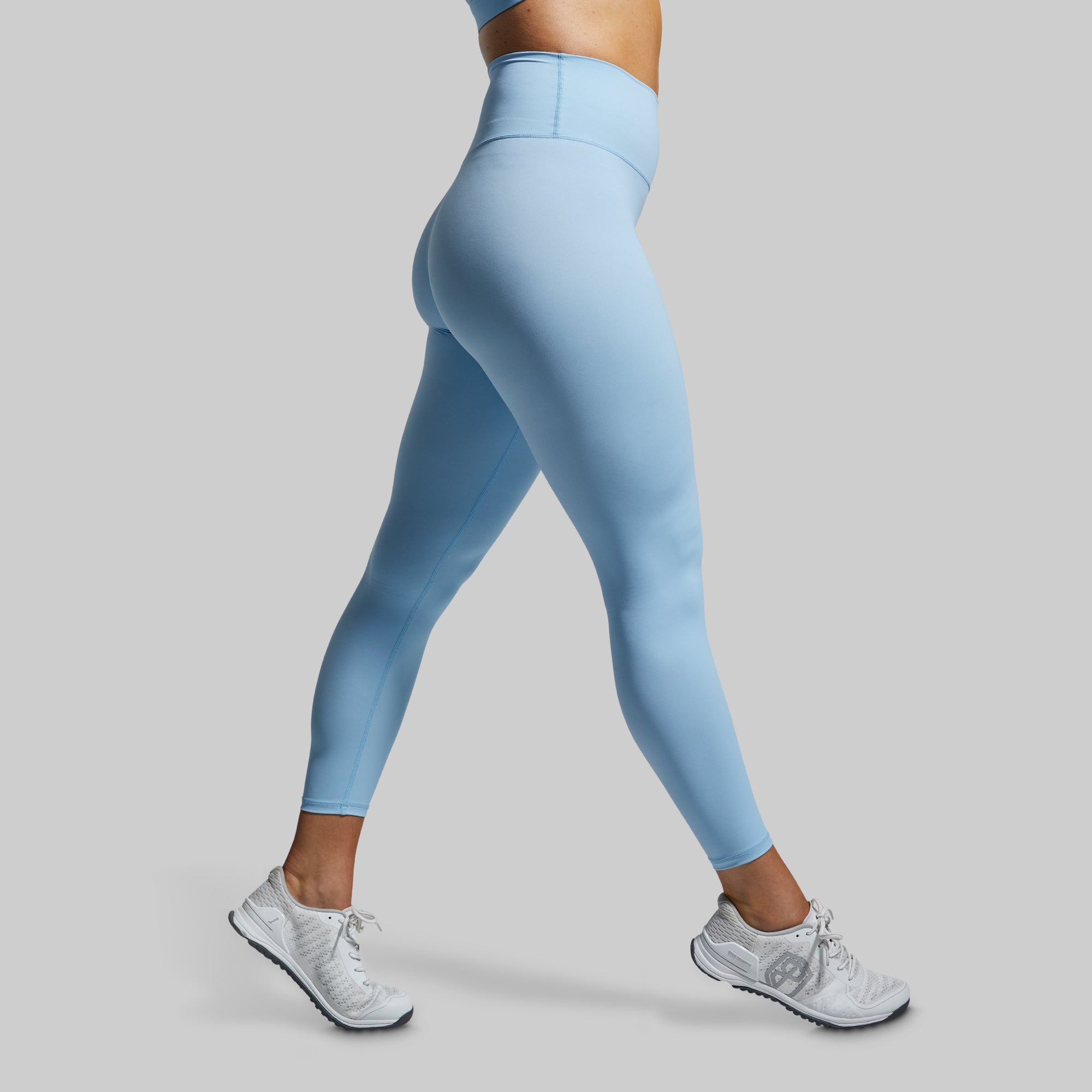 Premium High-Waist Synergy Leggings for Women - Dream Blue Color - Yoga, Running, Gym & Everyday Wear