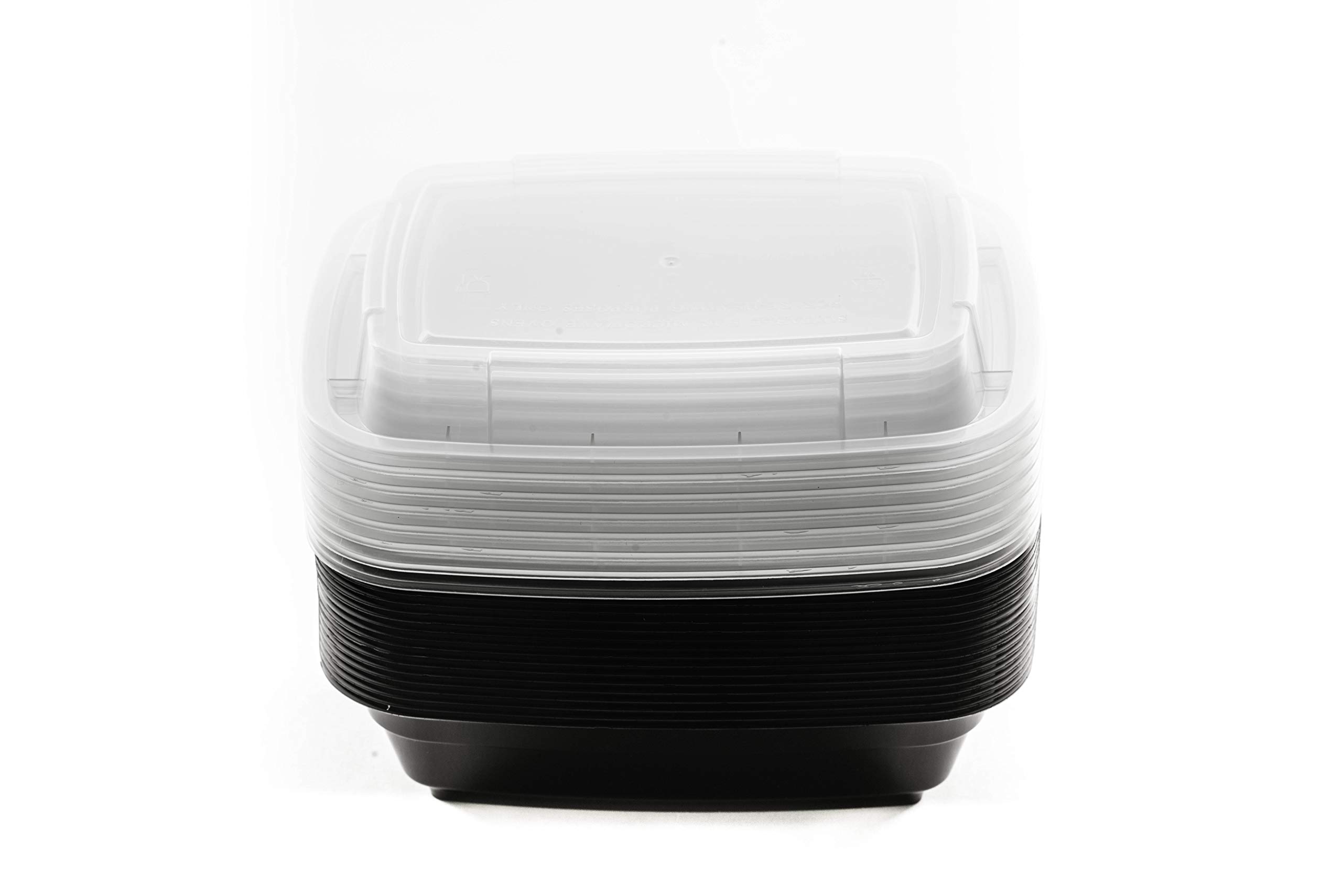 EcoQuality 150-Pack Meal Prep Containers with Lids - 12 oz BPA-Free Rectangle Food Storage Containers | Microwave, Freezer & Dishwasher Safe | Perfect for Bento Box, Lunch Box & Stir Fry | Ideal for Meal Prepping, Office Lunch & Leftovers Storage