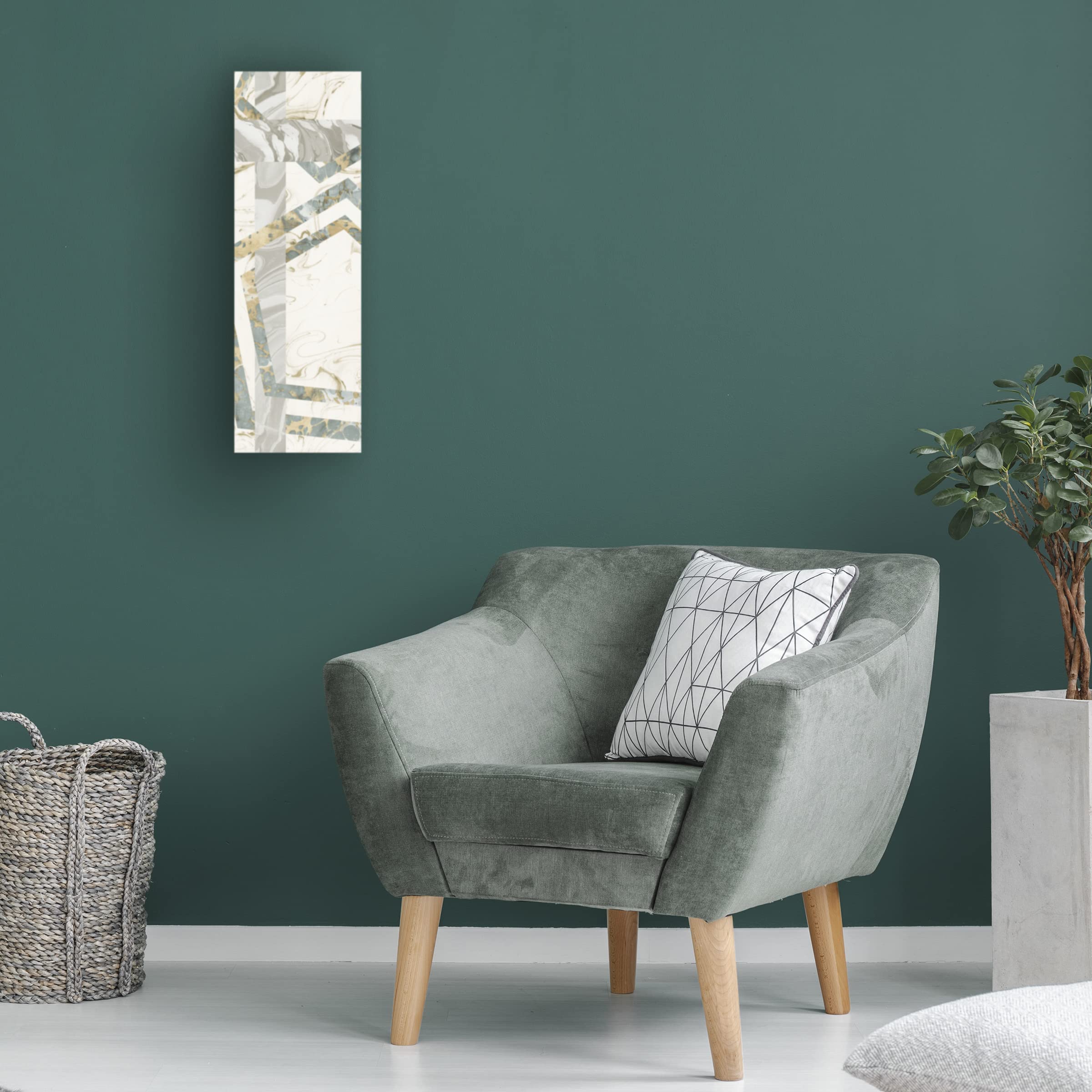 Trademark Fine Art 'Terrazzo II' Canvas Wall Art Print by Wild Apple Portfolio - Modern Abstract Painting for Living Room, Bedroom & Office Decor