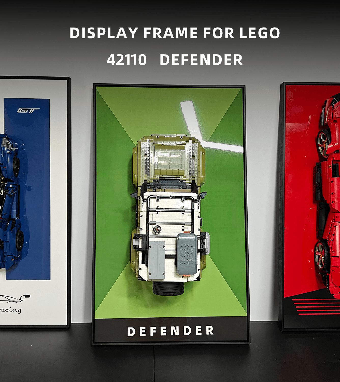 LEGO Technic 42110 Land Rover Defender Display Wall Board - Premium LEGO Car Storage & Showcase for Collectors - Perfect for Home, Office, and LEGO Exhibition Displays