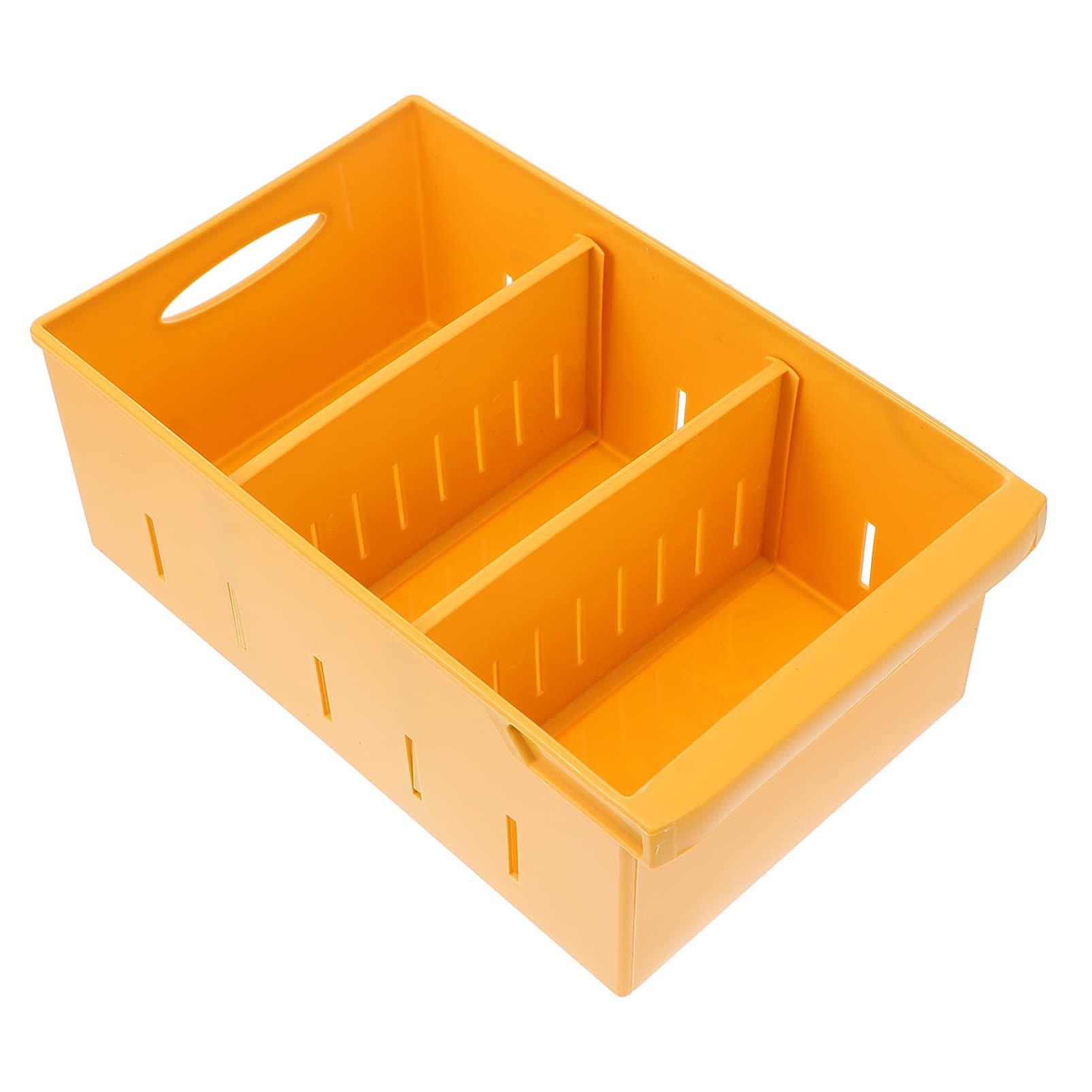 Cabilock 1-Piece Plastic Kitchen Organizer Box - Fruit & Vegetable Storage Basket, Fridge Organizer, Pantry Divider, Tea Storage, Egg Tray - Durable PP Material with Flat Lip (Perfect for Kitchen, Pantry & Refrigerator Organization)