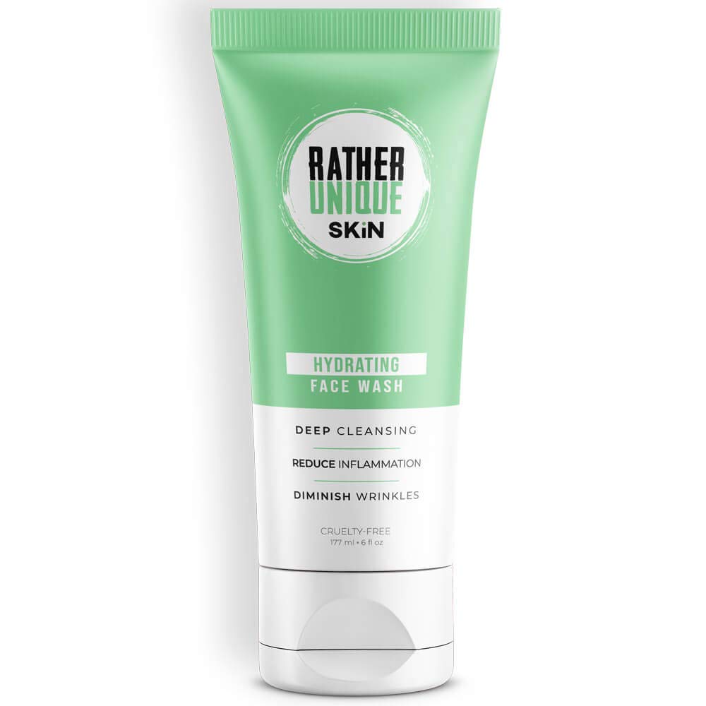 Hydrating Face Wash for Sensitive Skin - Gentle Cleanser for Men & Women - Oily/Dry Skin Care - Home & Travel Use