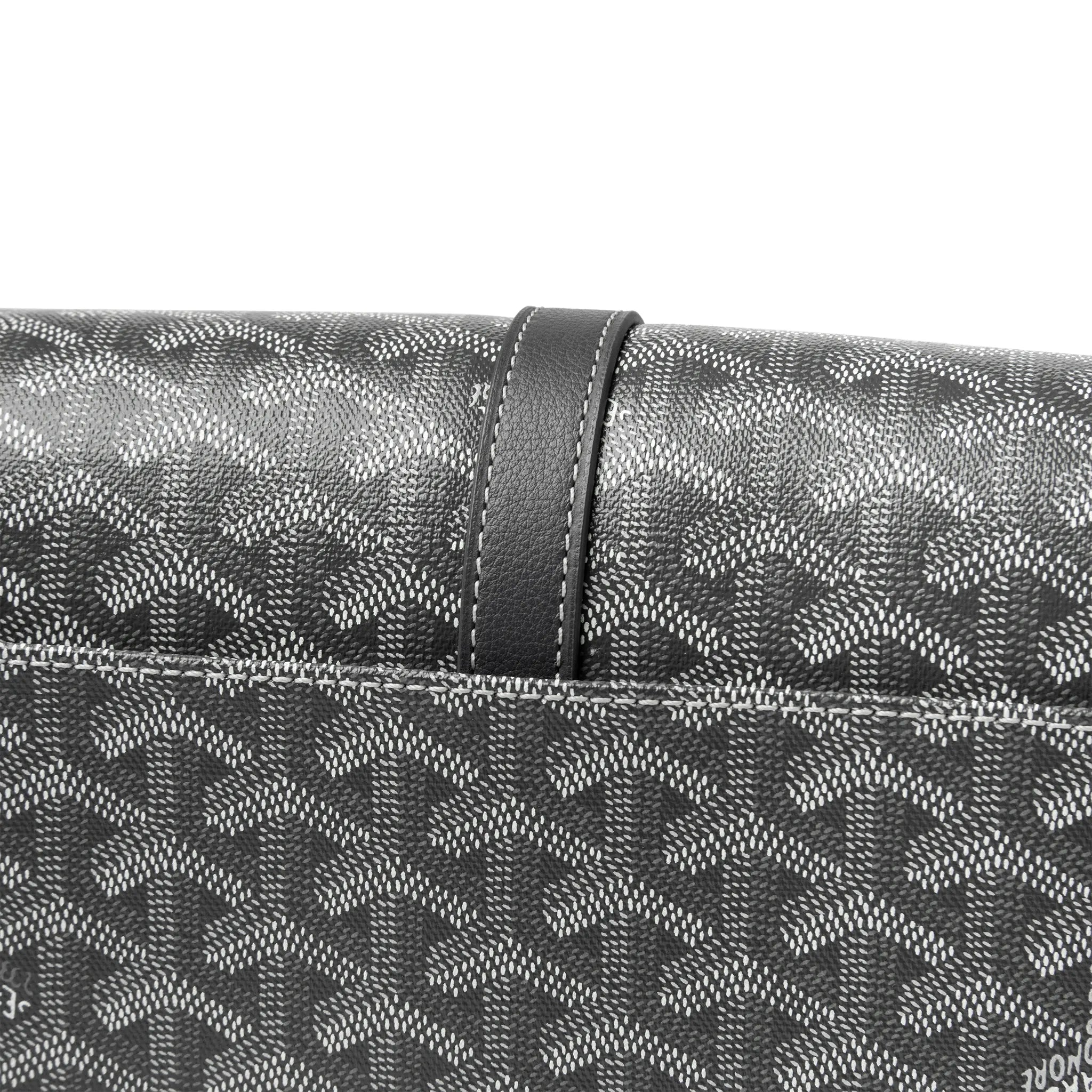 Goyard Goyardine Belvedere II Grey MM Crossbody Messenger Bag for Men & Women - Perfect for Travel, Work & Everyday Use