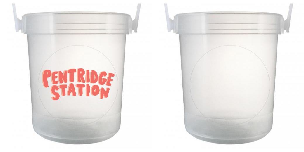 32 oz Plastic Rum Buckets with Custom Sticker - Perfect for Beach Parties, Cocktail Bars & Tropical Themed Events - Bulk Drinkware for Margaritas, Mojitos & Summer Cocktails