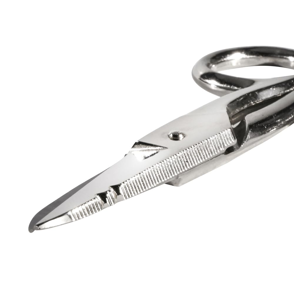**Klein Tools 2100-7 Nickel-Plated Electrician Scissors with Stripping Notches – 5.25-Inch Heavy-Duty Snips for Datacom, Telecom & Electrical Work – Made in USA – Ideal for Wire Stripping, Cable Cutting & DIY Projects**