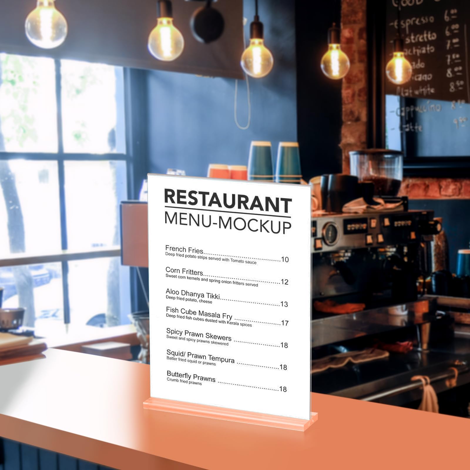 8.5 x 11 Inch Clear Acrylic Sign Holders - 4 Pack Vertical Double Sided Table Stands for Menus, Flyers & Documents | Perfect for Restaurants, Offices, Retail Stores & Hotels | Durable Menu Holders for Countertops, Reception Desks & Display Cases