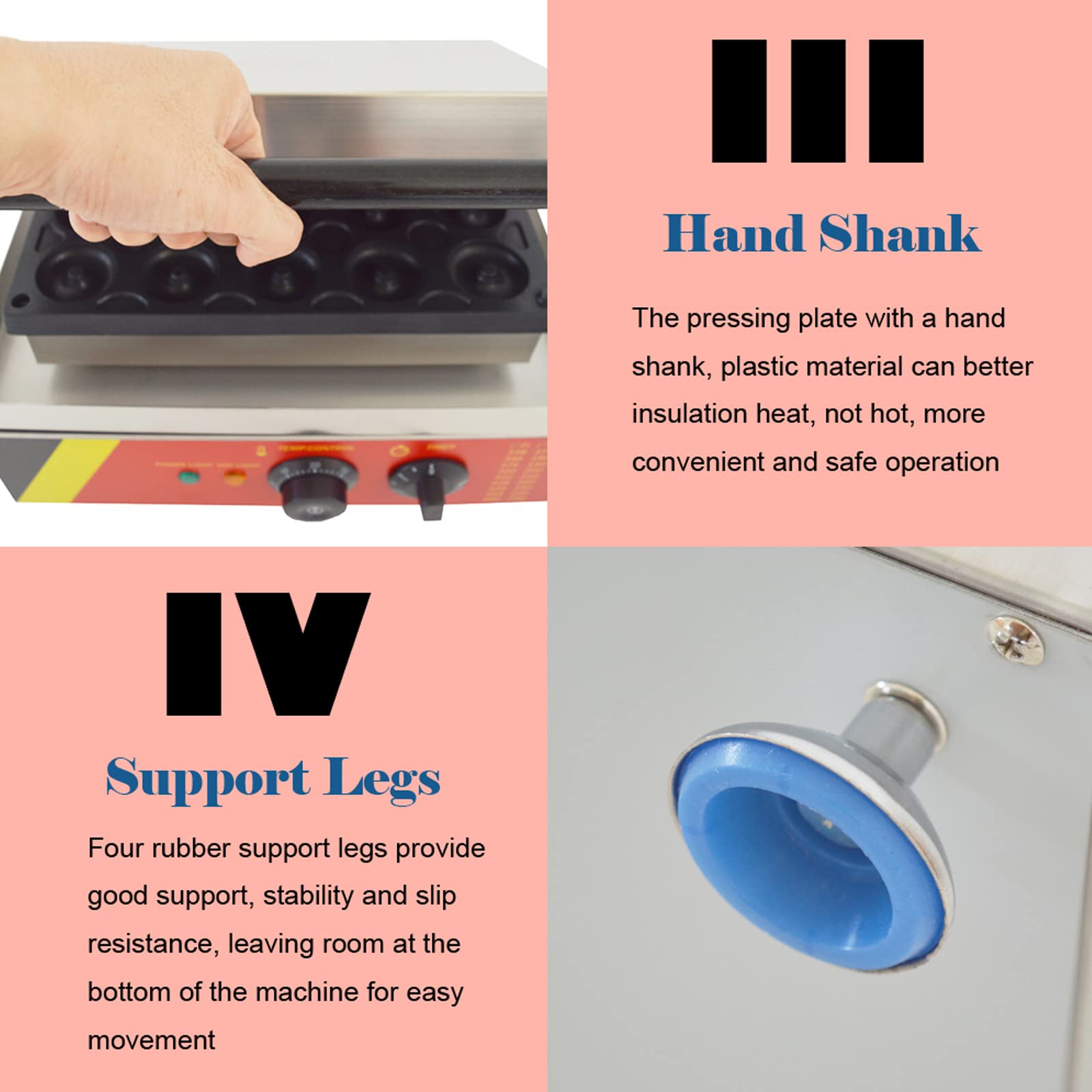 INTSUPERMAI 15-Hole Commercial Donut Maker Machine - Double-Sided Heating, Non-Stick Waffle Donut Baker (110V) - Perfect for Bakeries, Cafes, and Home Breakfast Cooking