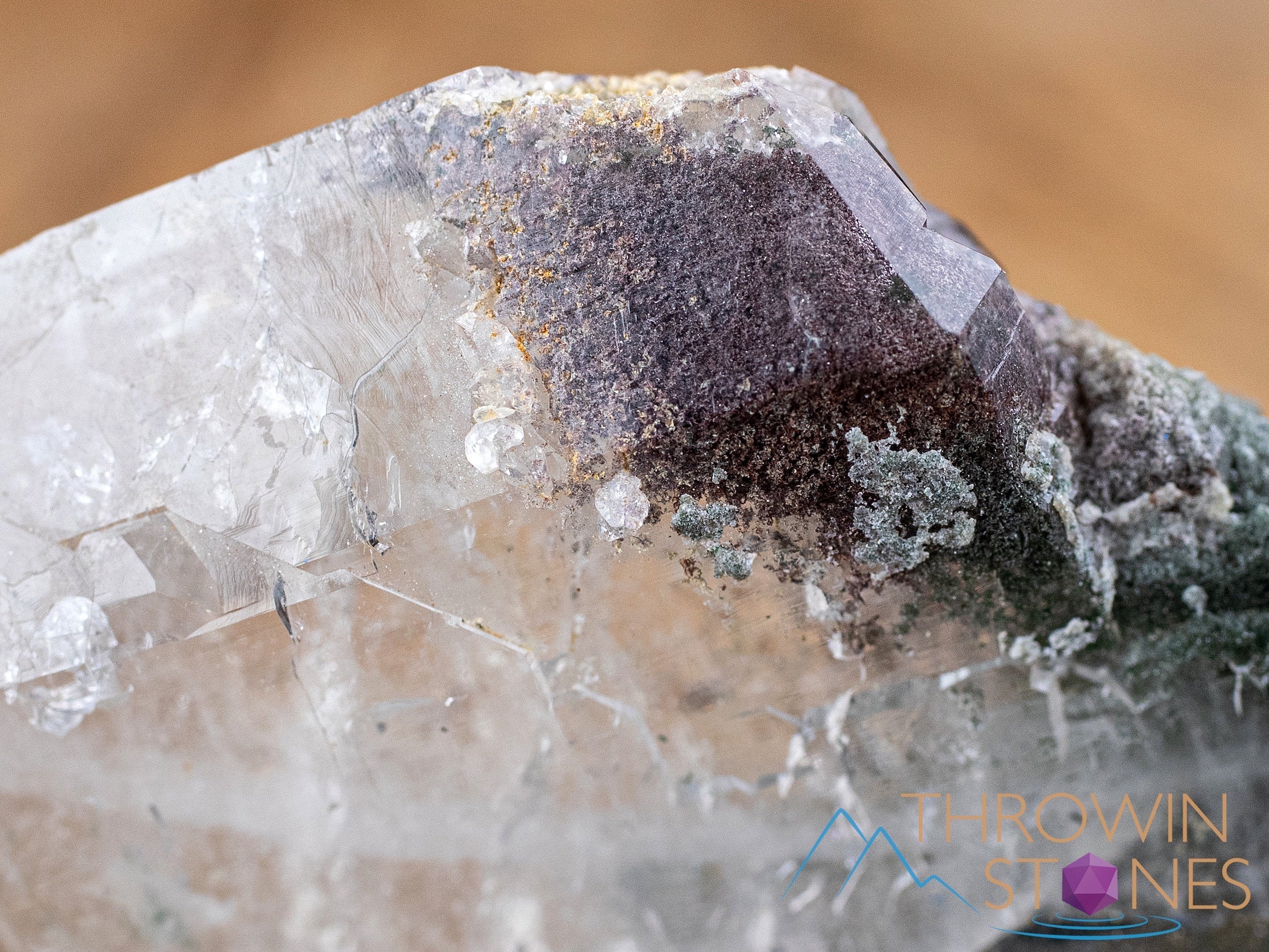 Natural Faden Quartz Crystal Cluster with Chlorite Inclusions | Raw Garden Quartz Specimen for Home Decor, Healing Stones & Mineral Collection | Perfect for Meditation, Reiki & Crystal Healing Practices
