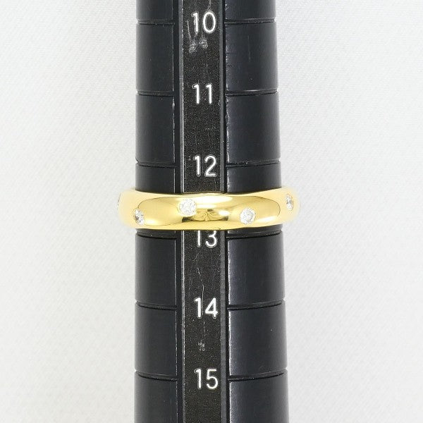 18K Yellow Gold Diamond Ring with Certificate - Elegant Wedding Band, Anniversary Gift for Her, Perfect for Engagement & Special Occasions