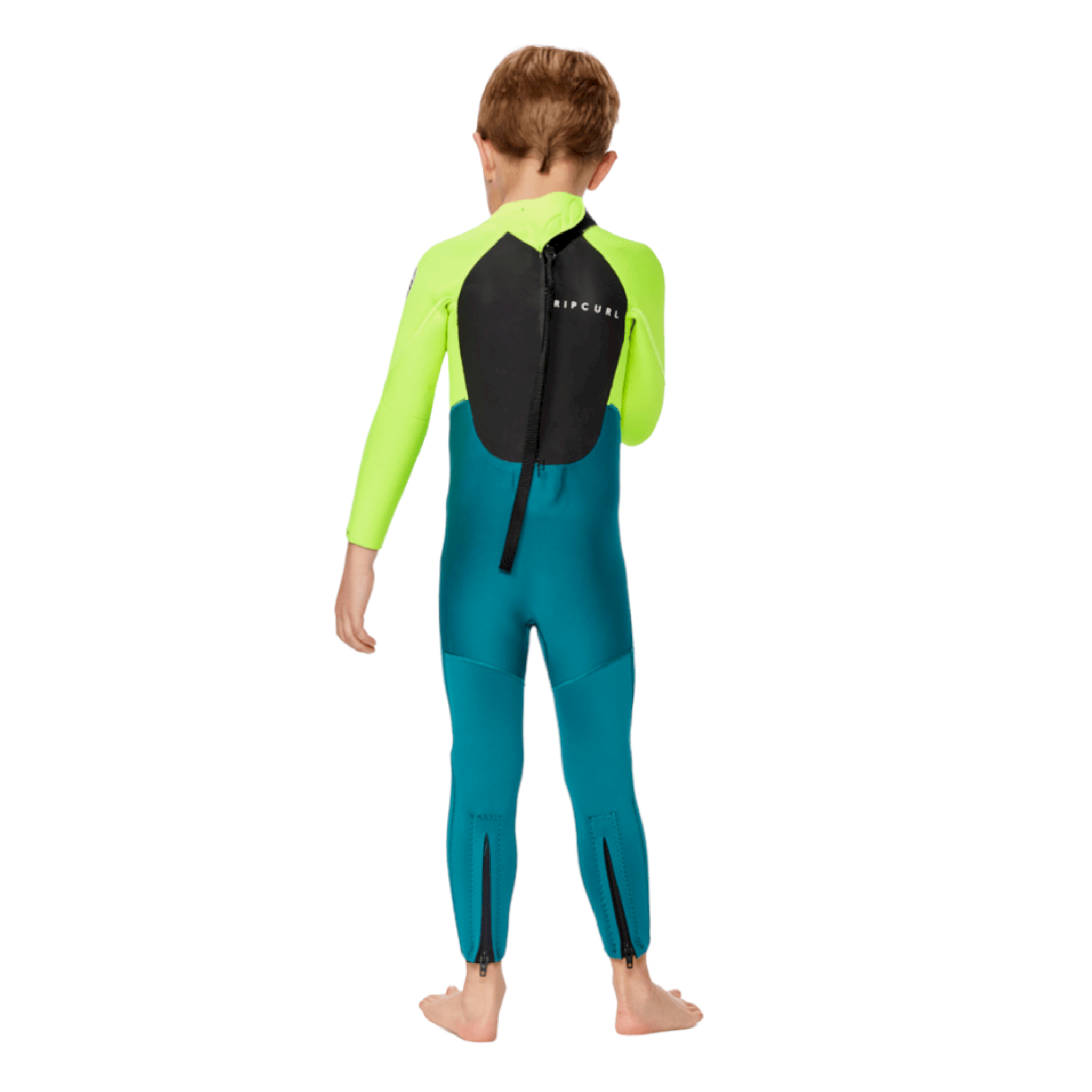 Rip Curl GROMS OMEGA 3/2 Back Zip Full Wetsuit for Men - Warm & Flexible Neoprene Surfing Suit for Cold Water - Perfect for Surfing, Diving & Water Sports
